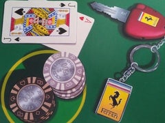 Used Blackjack in Las Vegas -- Original Oil Painting -- Please watch attached video