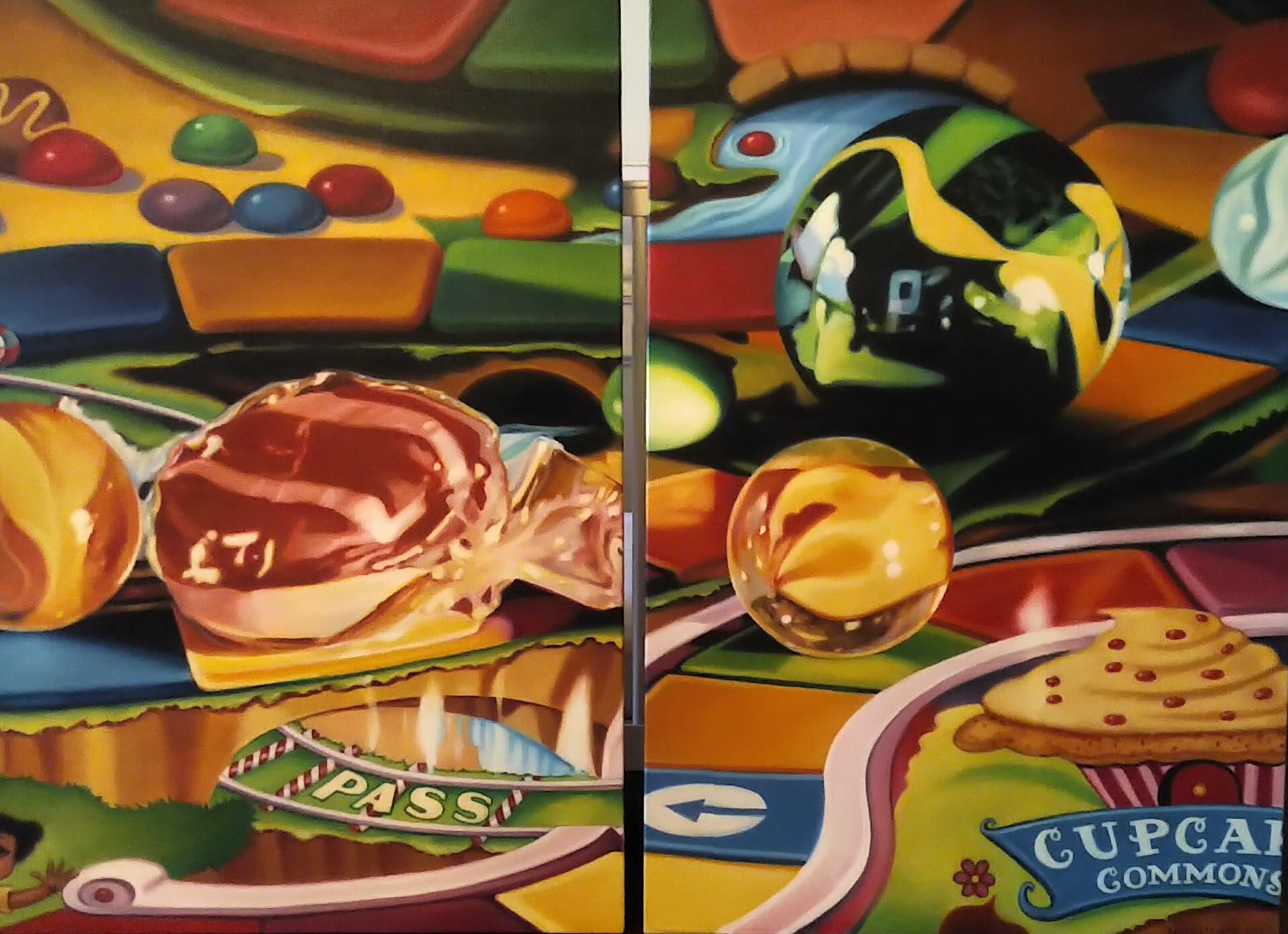Candyland, zwei Original-Ölgemälde  – Painting von Ralph Stearns