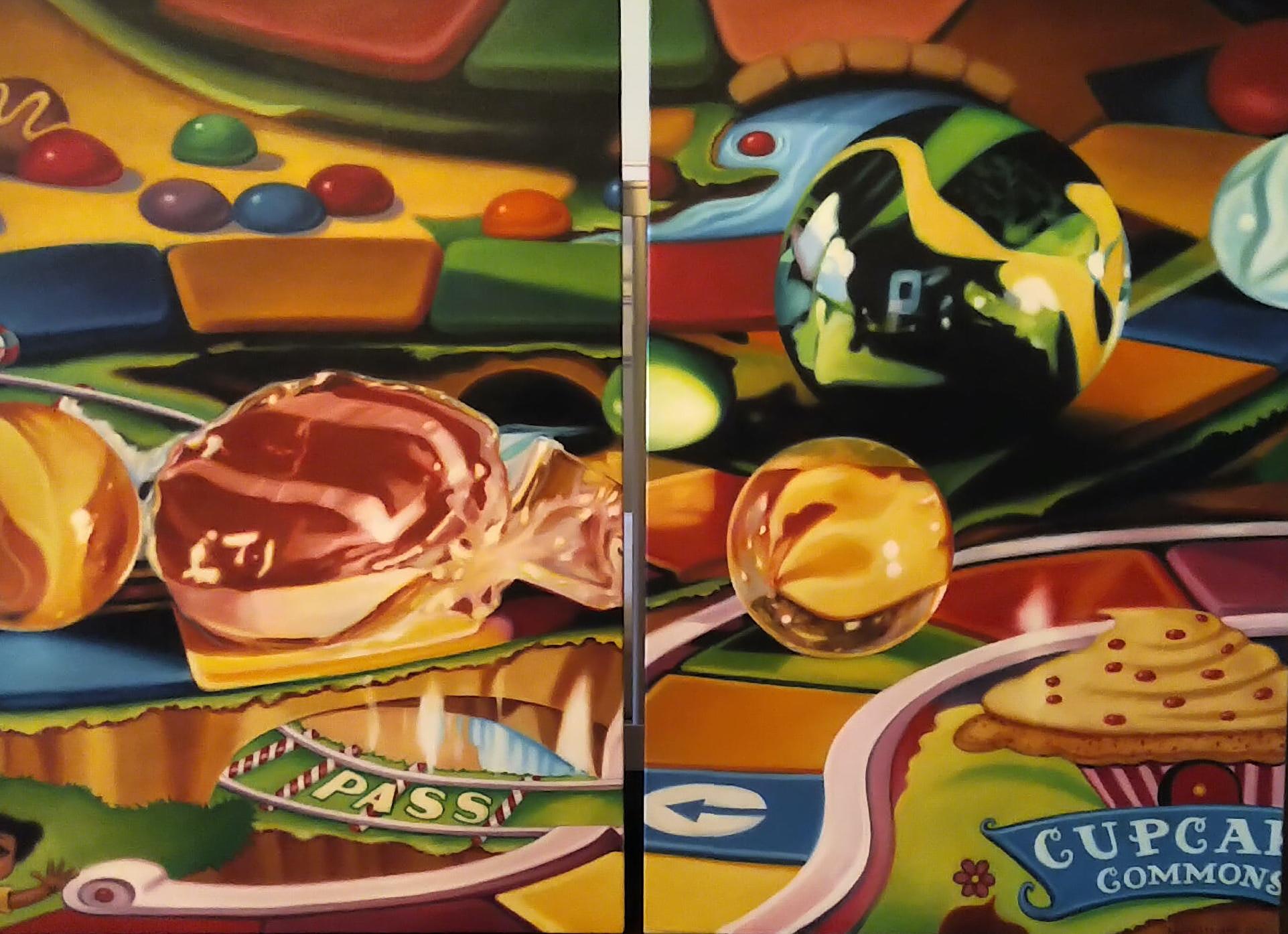 Candyland Due dipinti ad olio originali - Painting di Ralph Stearns