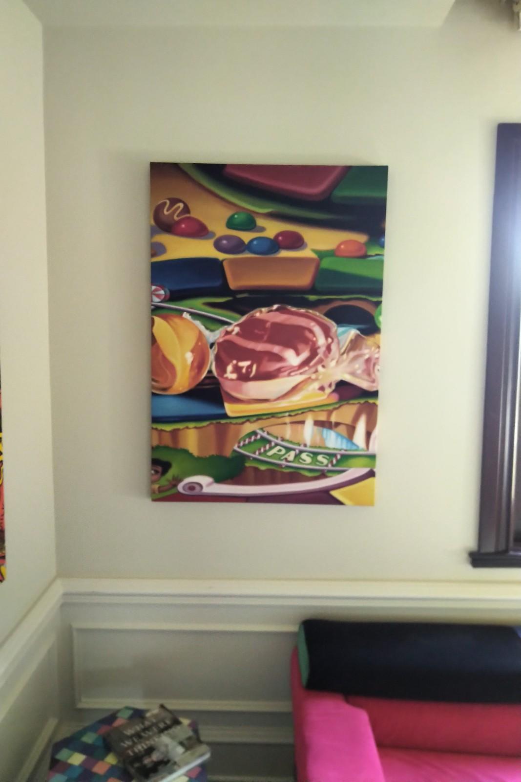 Candyland Due dipinti ad olio originali - Painting Contemporaneo di Ralph Stearns