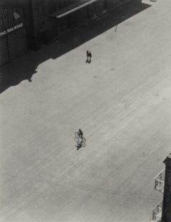 Untitled [Bicycle with Shadow], black and white photograph by Ralph Steiner