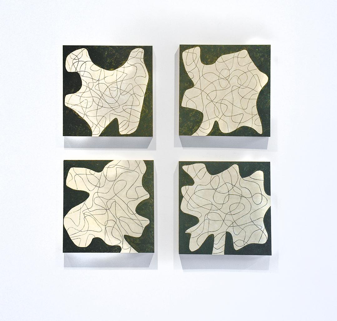 Tree Abstractions: Abstract Still Life Paintings in the Style of Brice Marden - Art by Ralph Stout