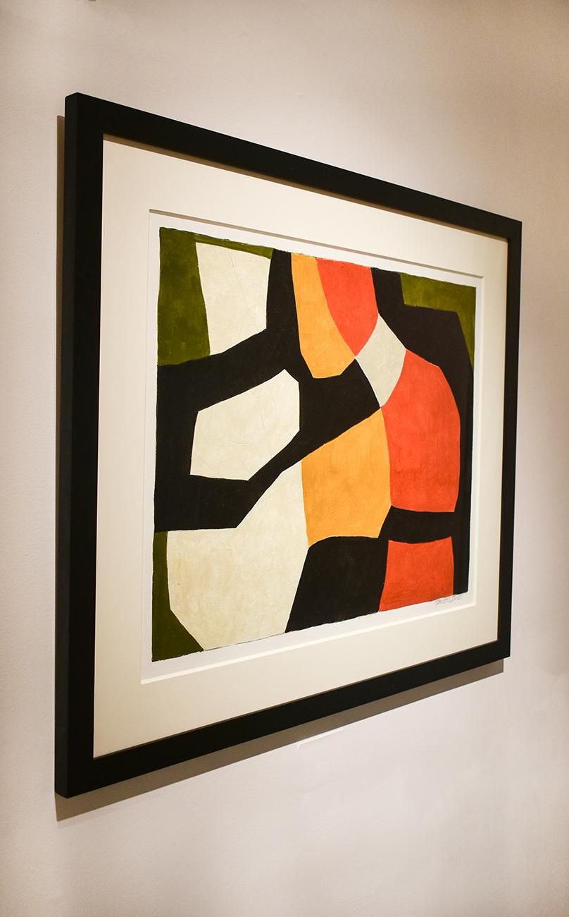 mid century modern abstract painting