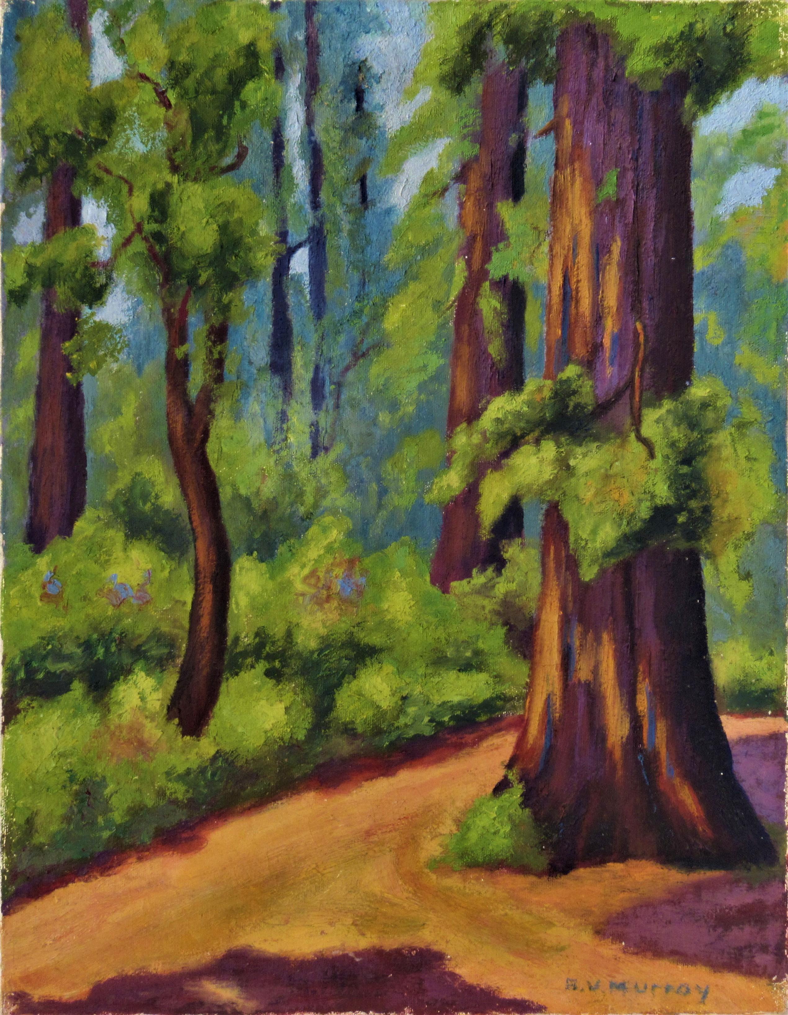 Ralph Victor Murray Figurative Painting - Redwood Forest