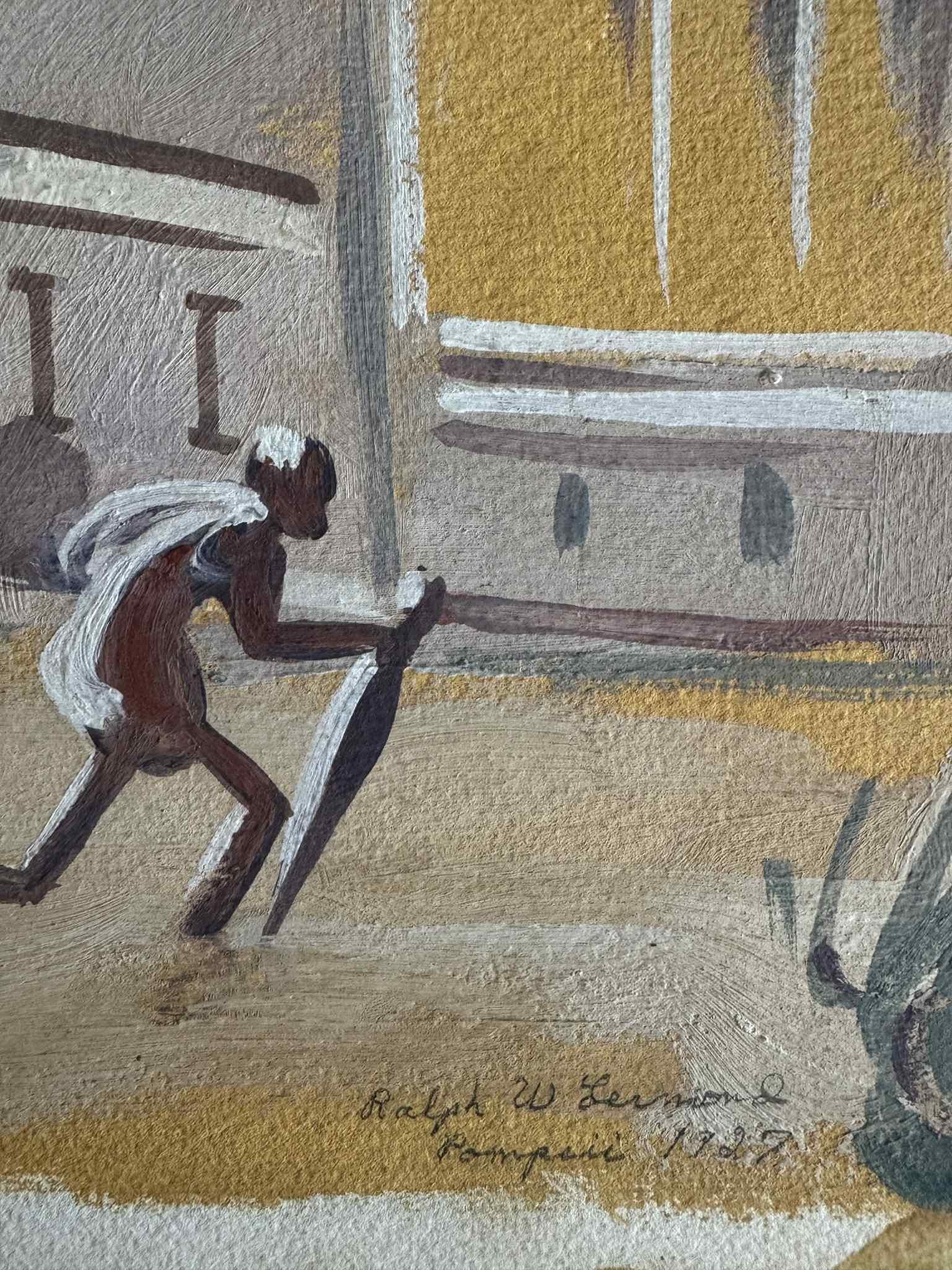 Pompeii 1927 - Fauvist Painting by Ralph W. Lermond
