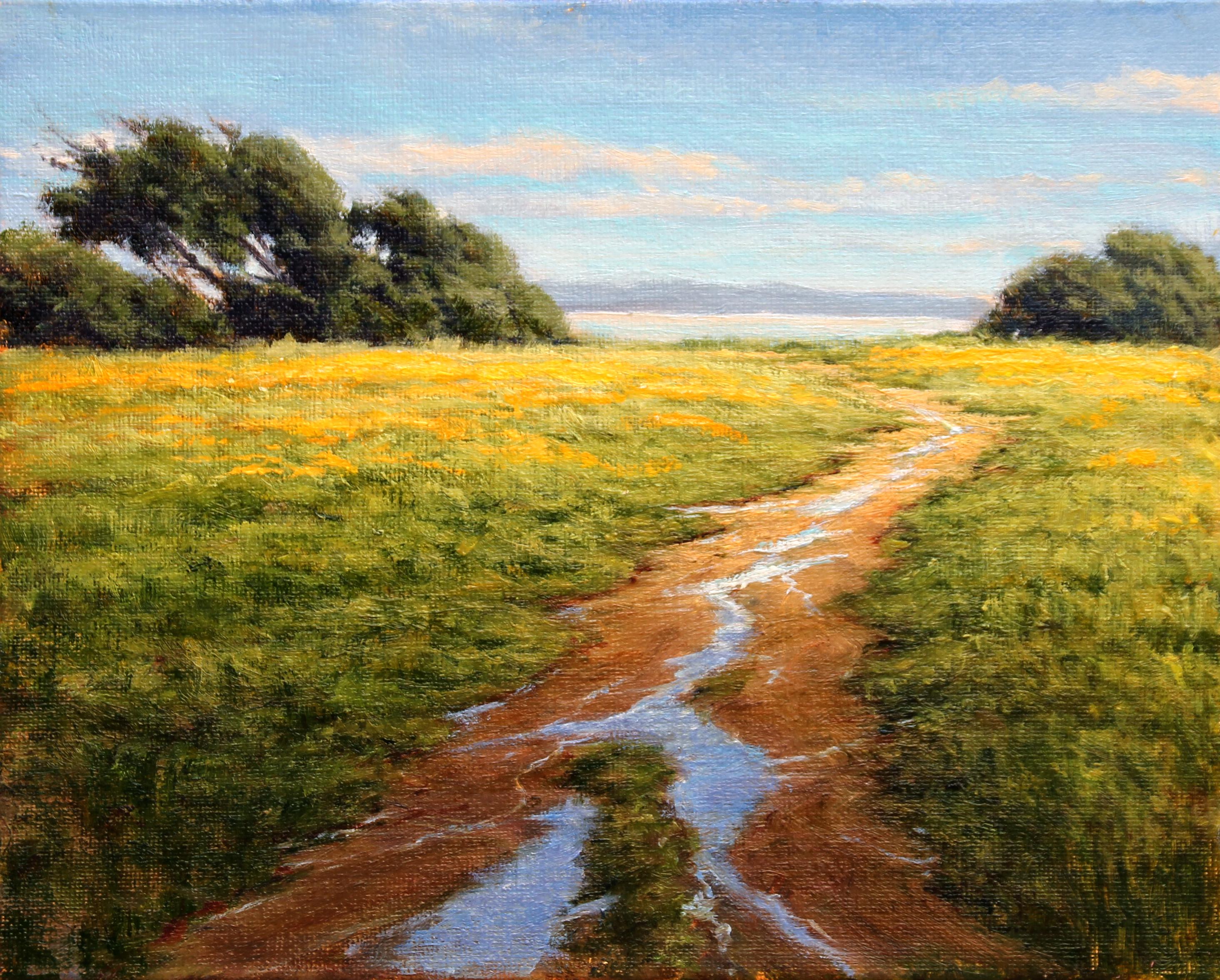 Ralph Waterhouse Landscape Painting - Ellwood After Spring Rain