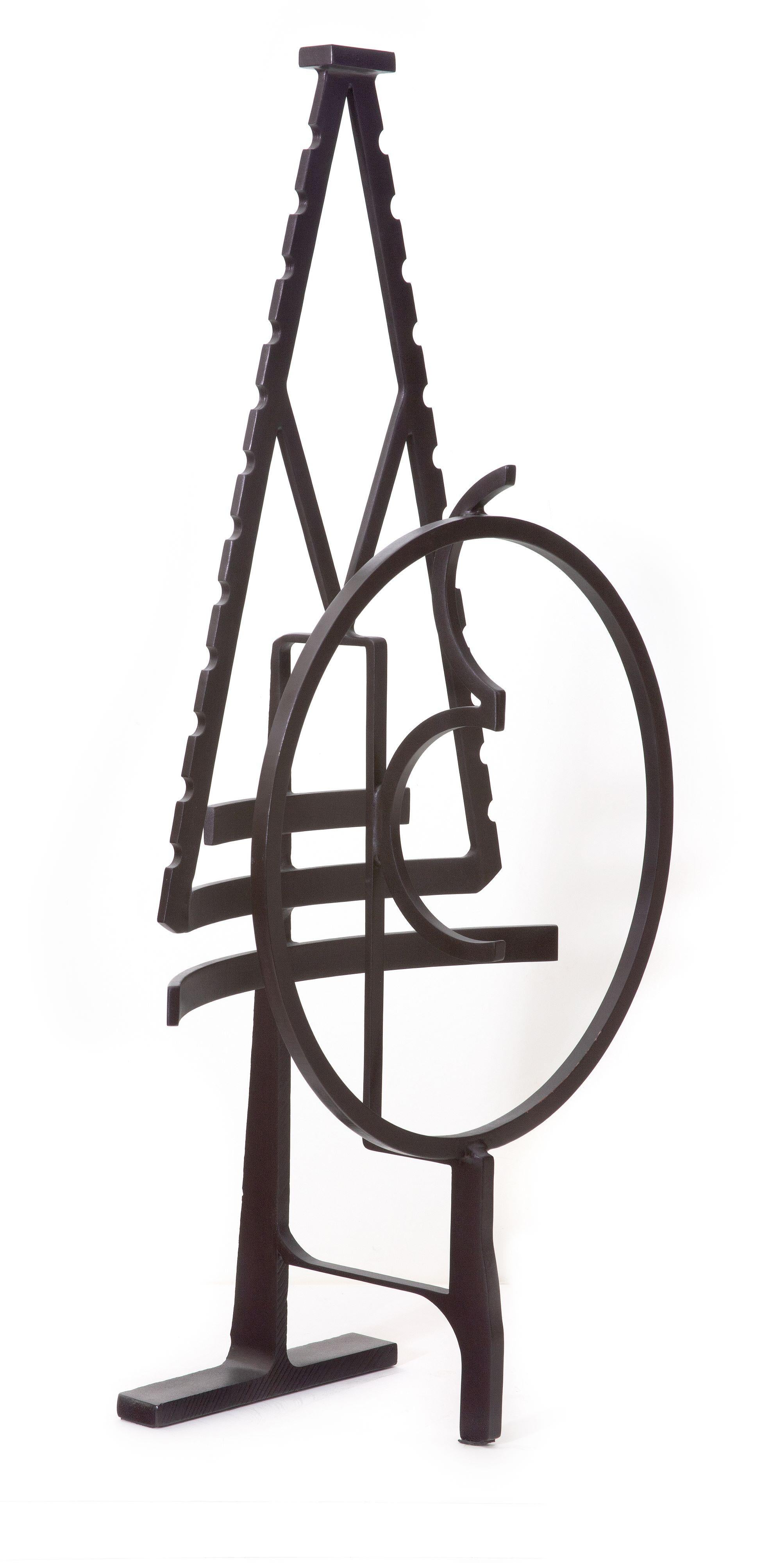 "Melody in G" ist eine bemalte Stahlskulptur von Ralph Wickstrom aus dem Jahr 2000. Wickstroms Portfolio ist in Form und Gestalt sehr vielfältig, und doch scheint sich dieses Werk von den anderen abzuheben. Die aus dünnen Stahlstäben gefertigte Form