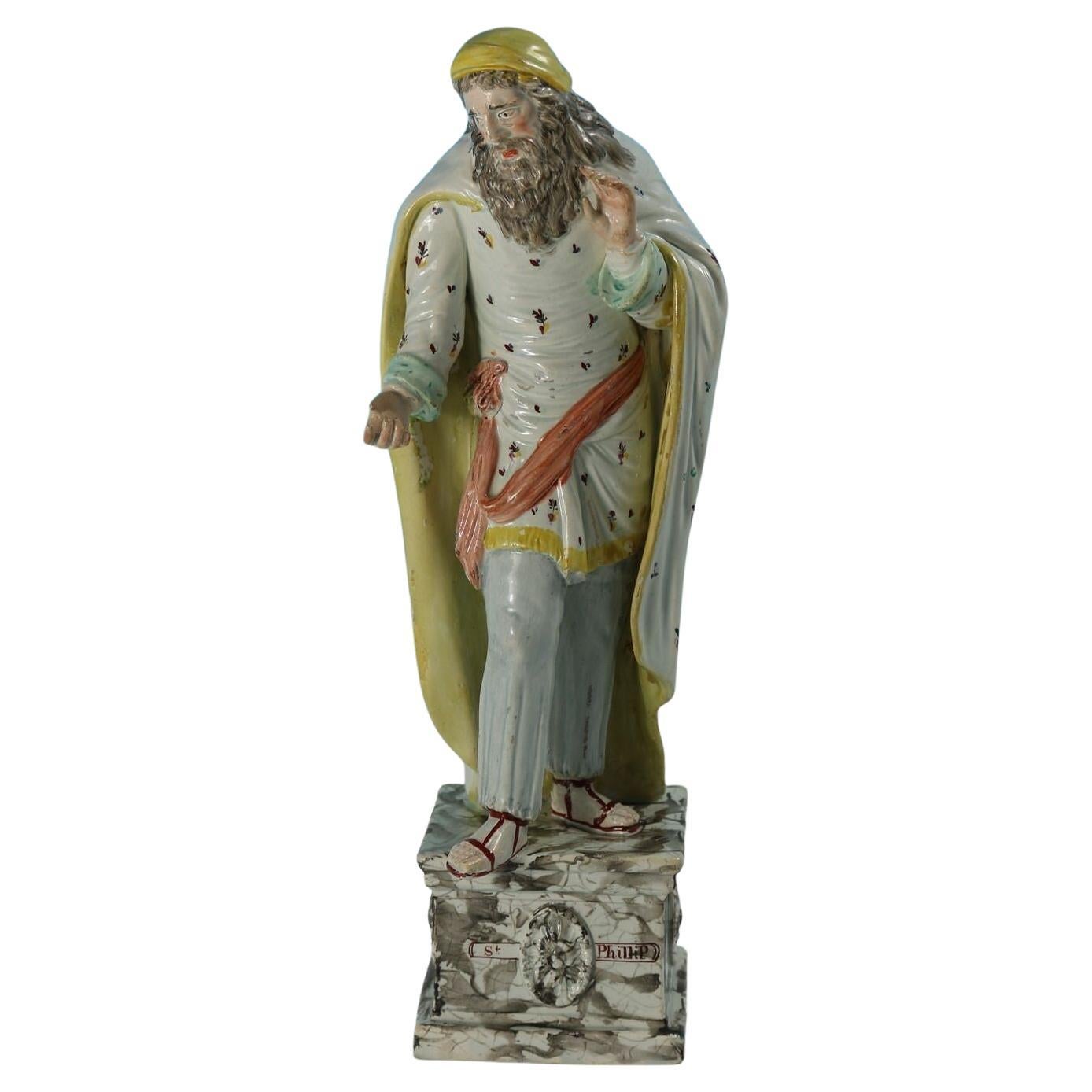Ralph Wood Staffordshire Pearlware Figure of Saint Phillip