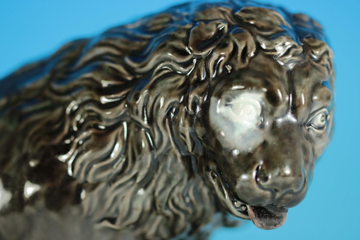 Glazed Ralph Wood Staffordshire Pearlware Medici Lion