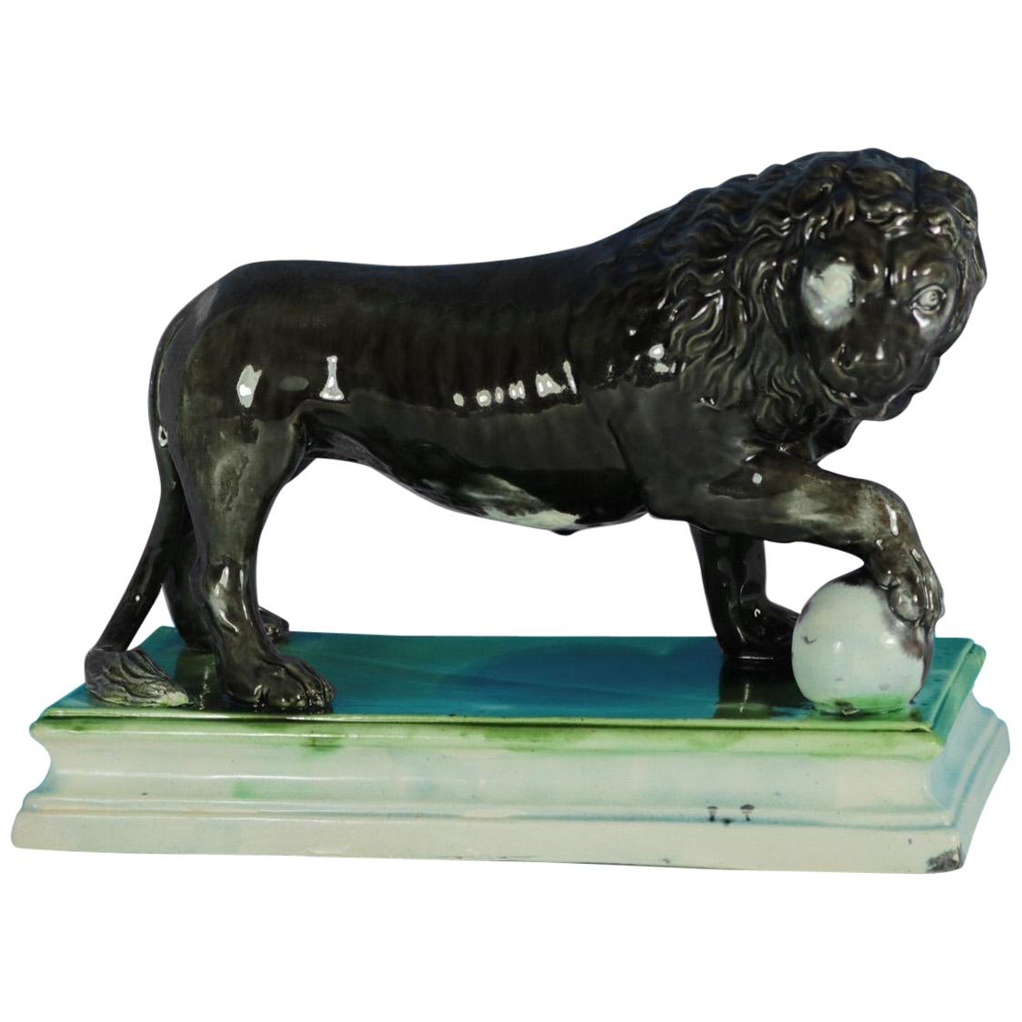 Ralph Wood Staffordshire Pearlware Medici Lion For Sale