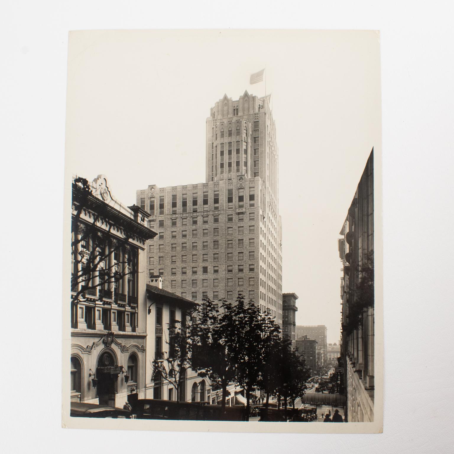 Sir Francis Drake Hotel San Francisco 1930, B and W Photography by Ralph Young For Sale 3