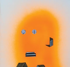 The Headless Soldier - Orange, Paper, Contemporary Art, 21st Century
