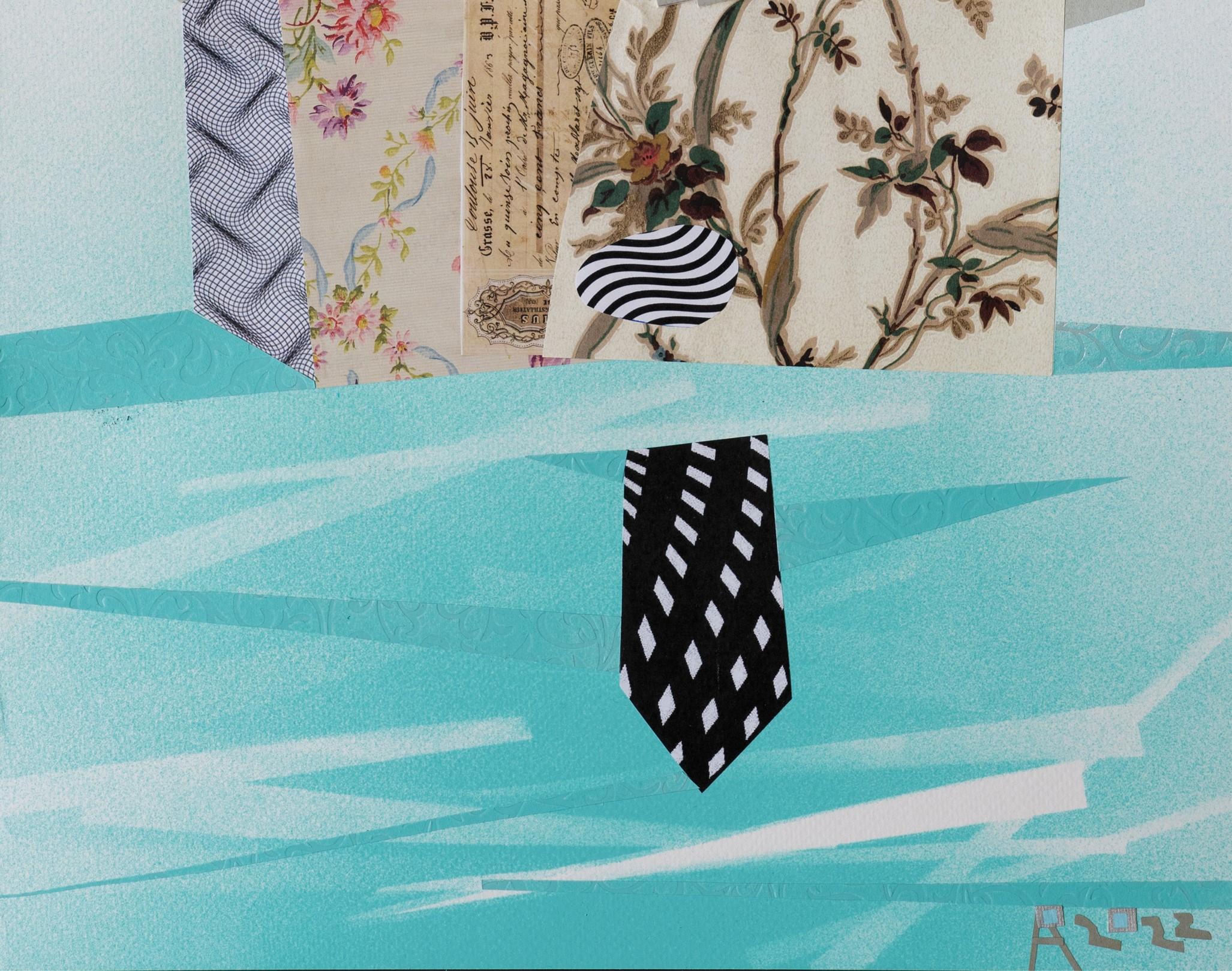 El Científico - Arte Contemporáneo, Collage, Papel, Siglo XXI en venta 1