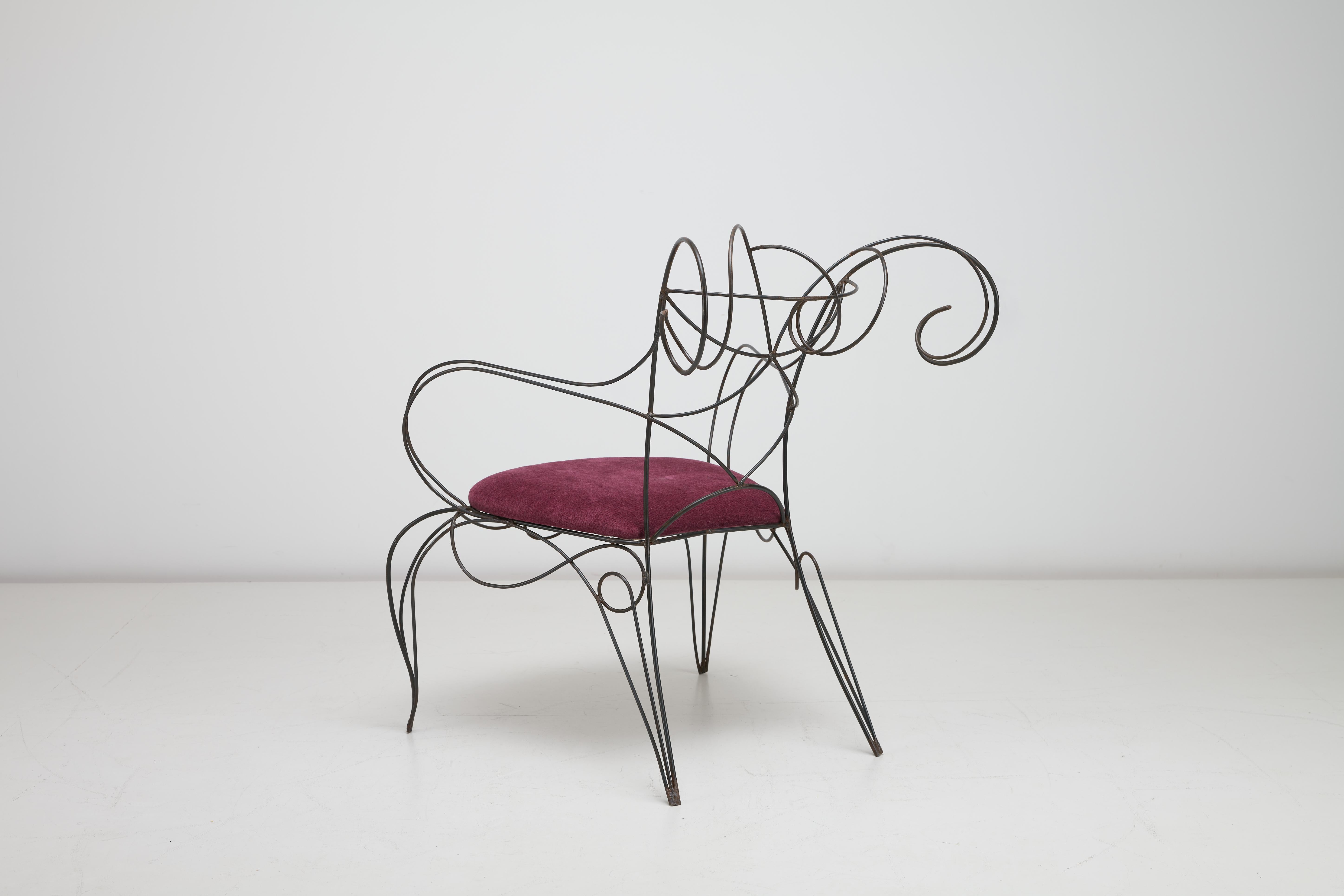 André Dubreuil - Ram Chair c1987 hergestellt von A.D. Dekorative Arts Ltd, London 2