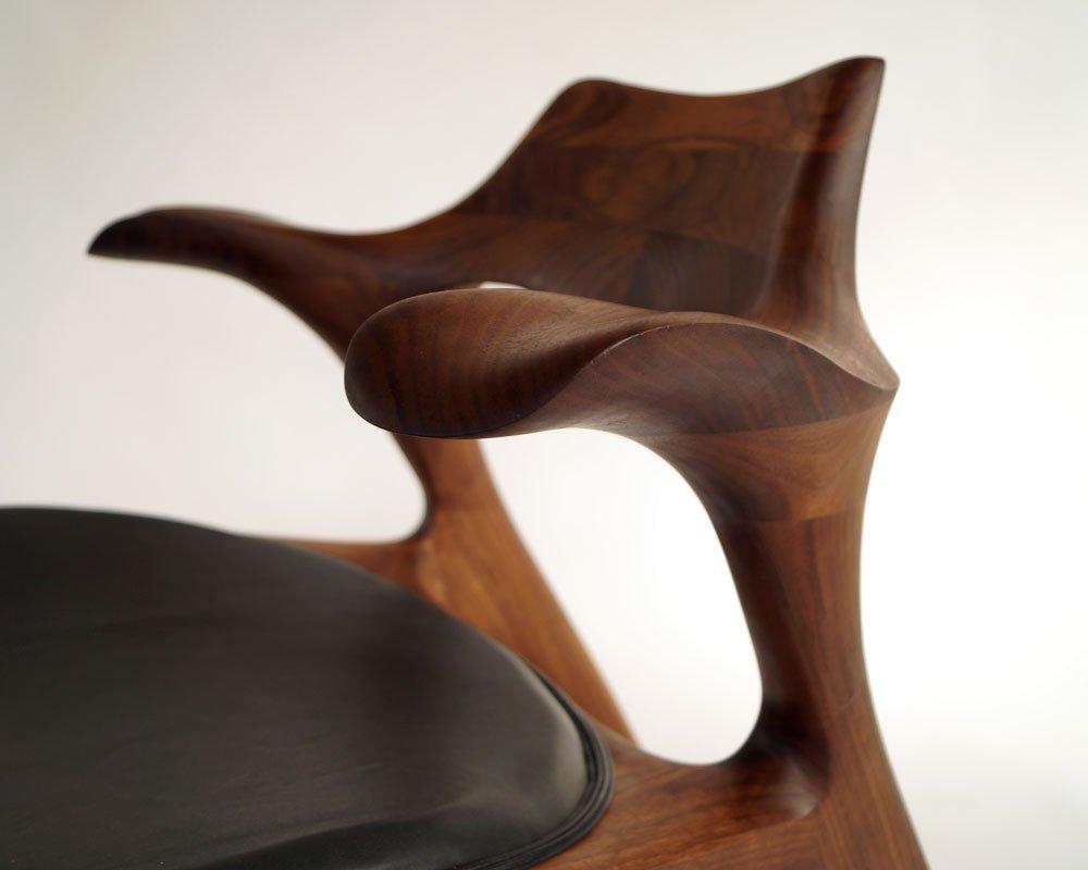 Walnut Ram Chair MS84 Handcrafted and Designed by Morten Stenbaek