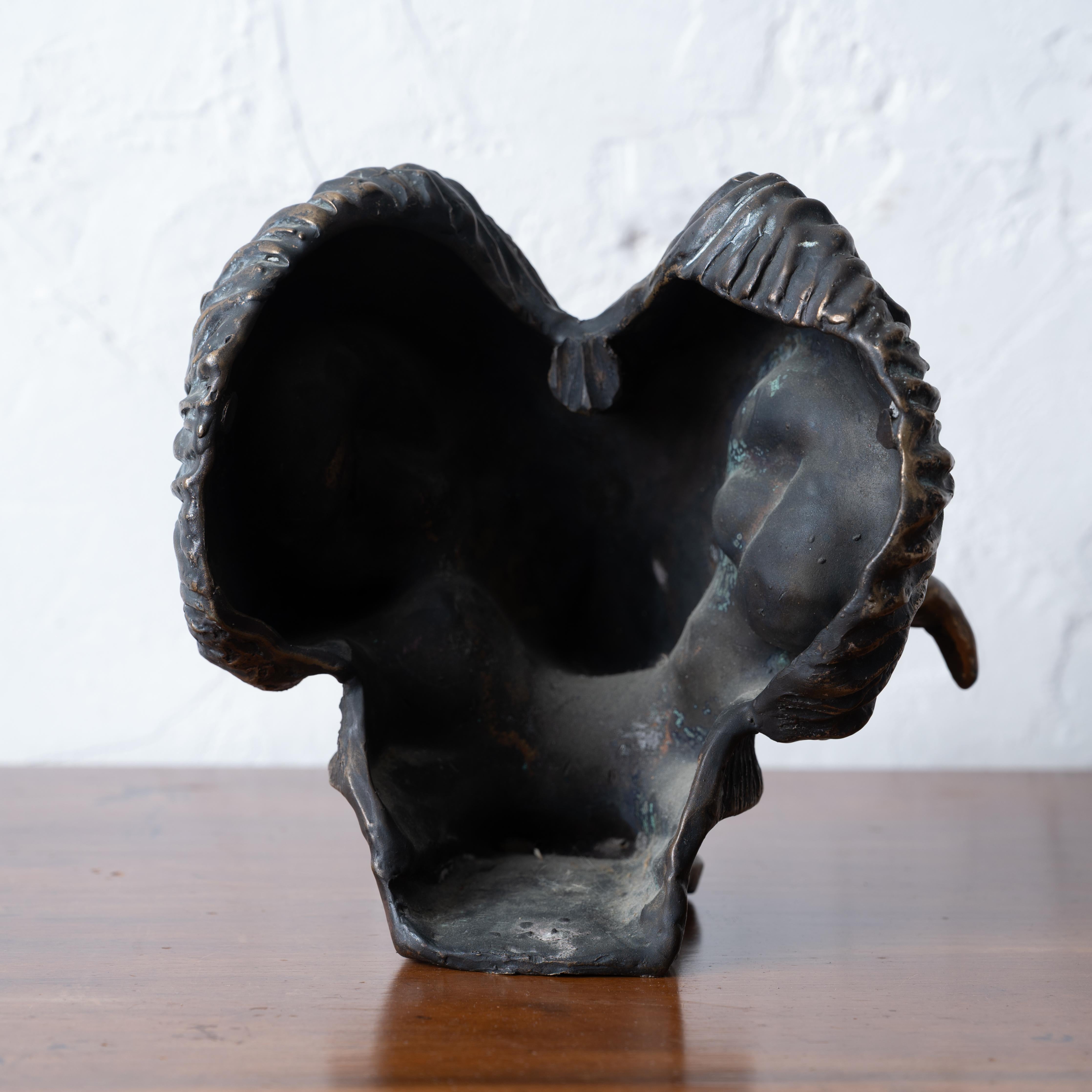 Widderkopf Bronze im Angebot 10