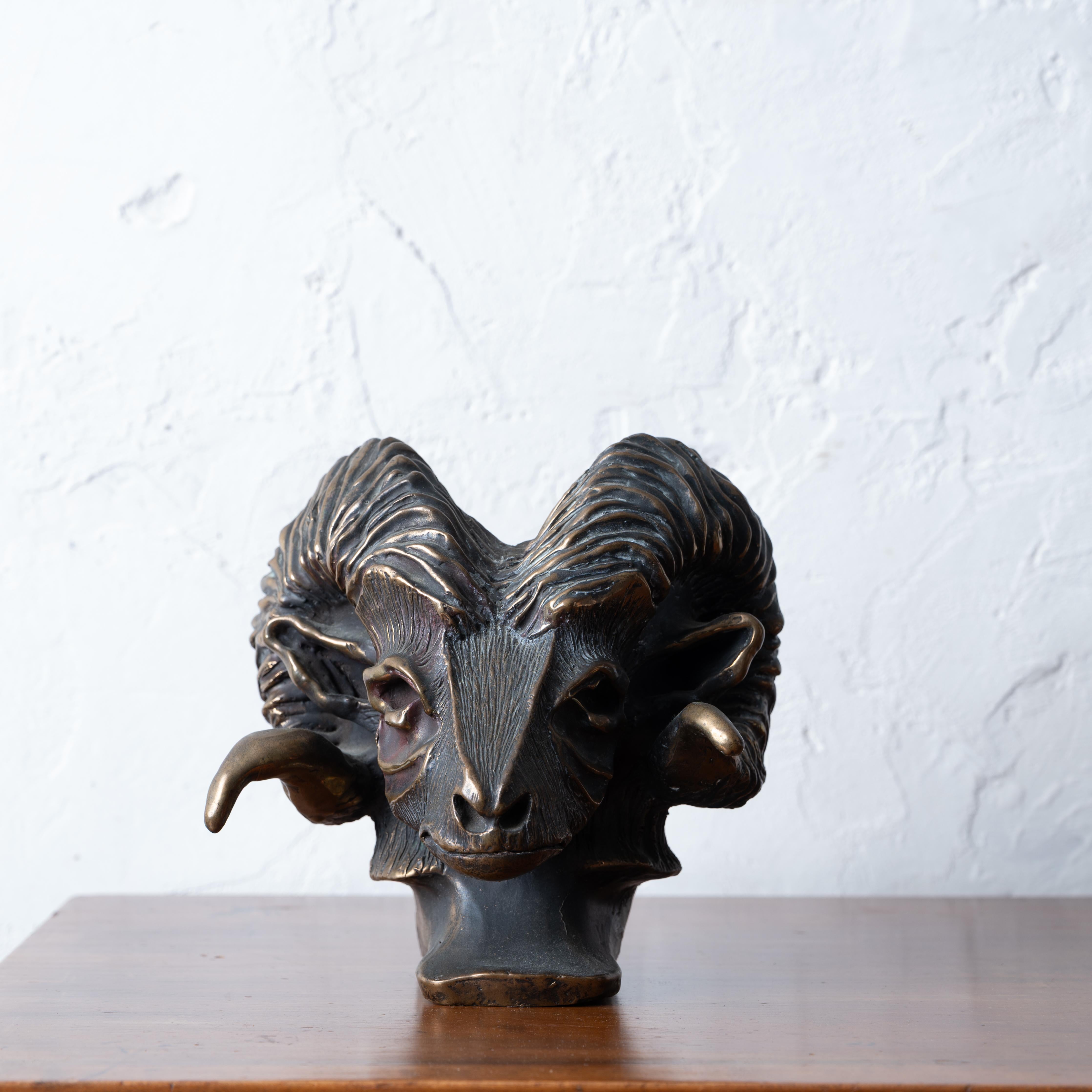 Widderkopf Bronze im Angebot 1