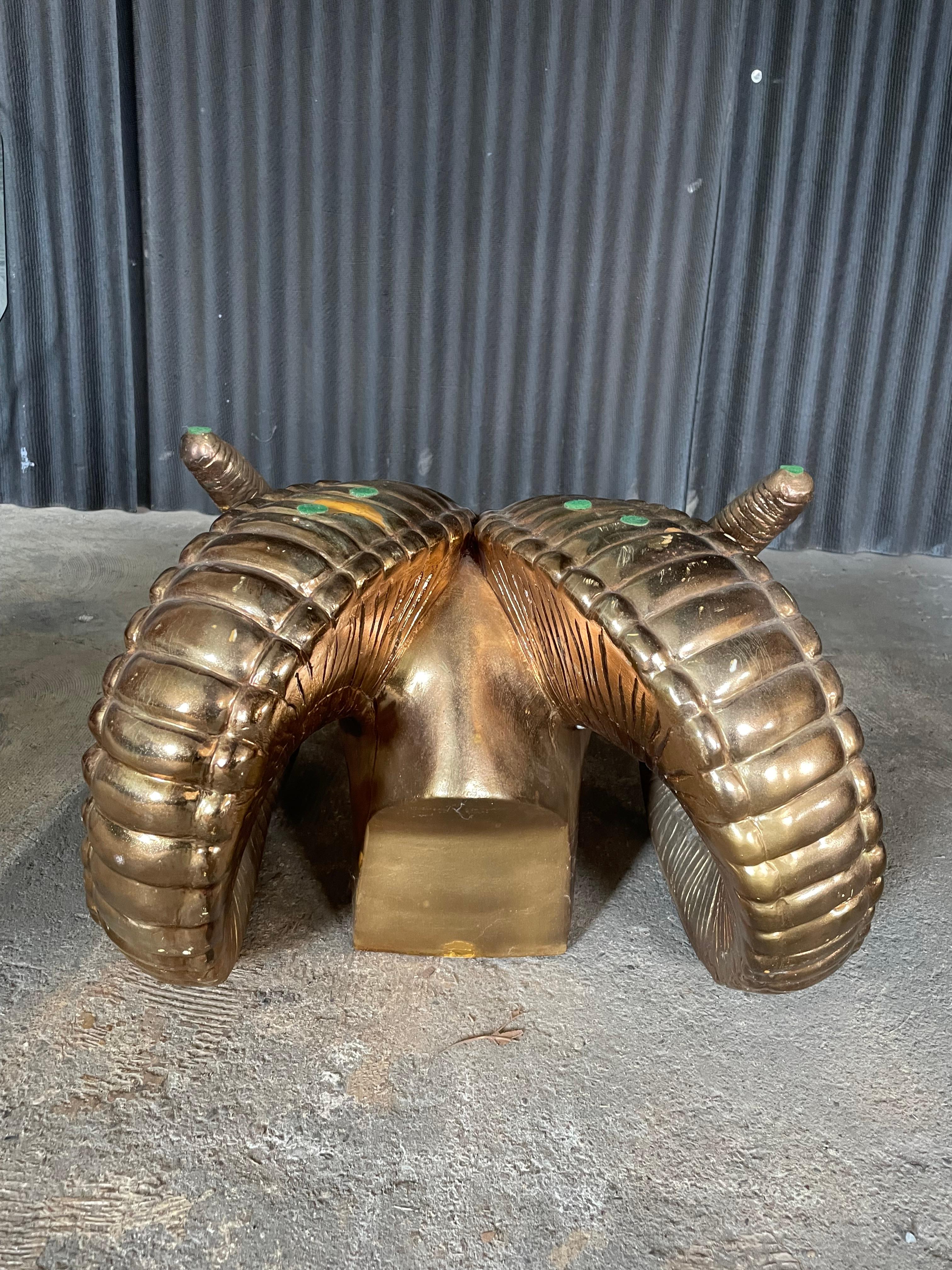 Late 20th Century Ram Head Cocktail Table