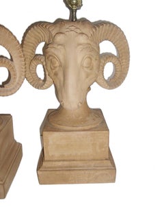 Ram Head Terracotta Lamps