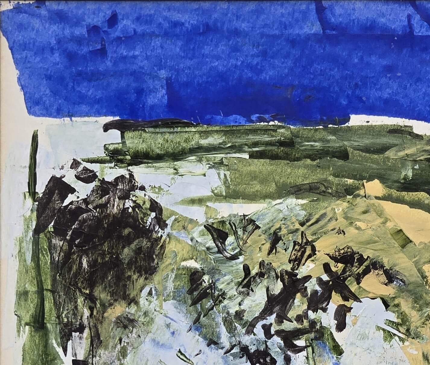 Untitled, Acrylic on Paper by Indian Modern Artist Ram Kumar 