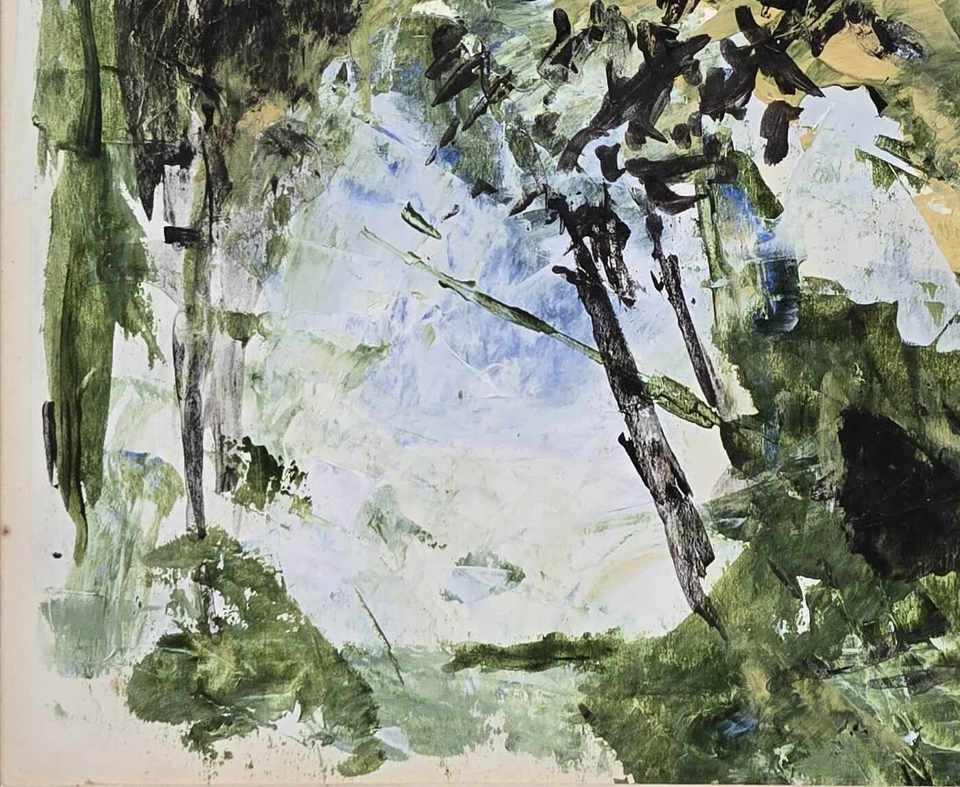 Untitled, Acrylic on Paper by Indian Modern Artist Ram Kumar 