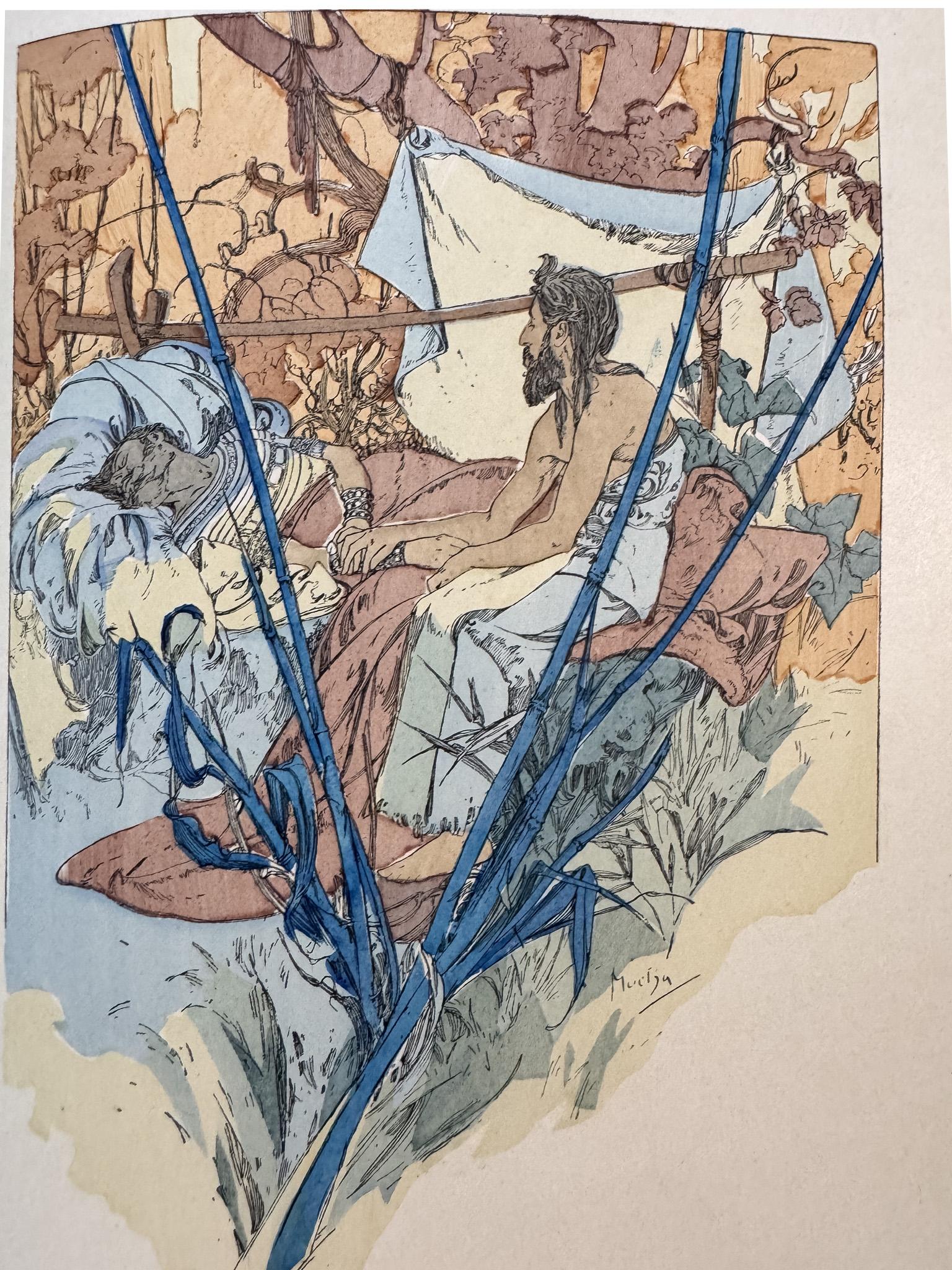 Rama: Poeme Dramatique en Trois Actes (Illustrated by Alphonse Mucha) en vente 5