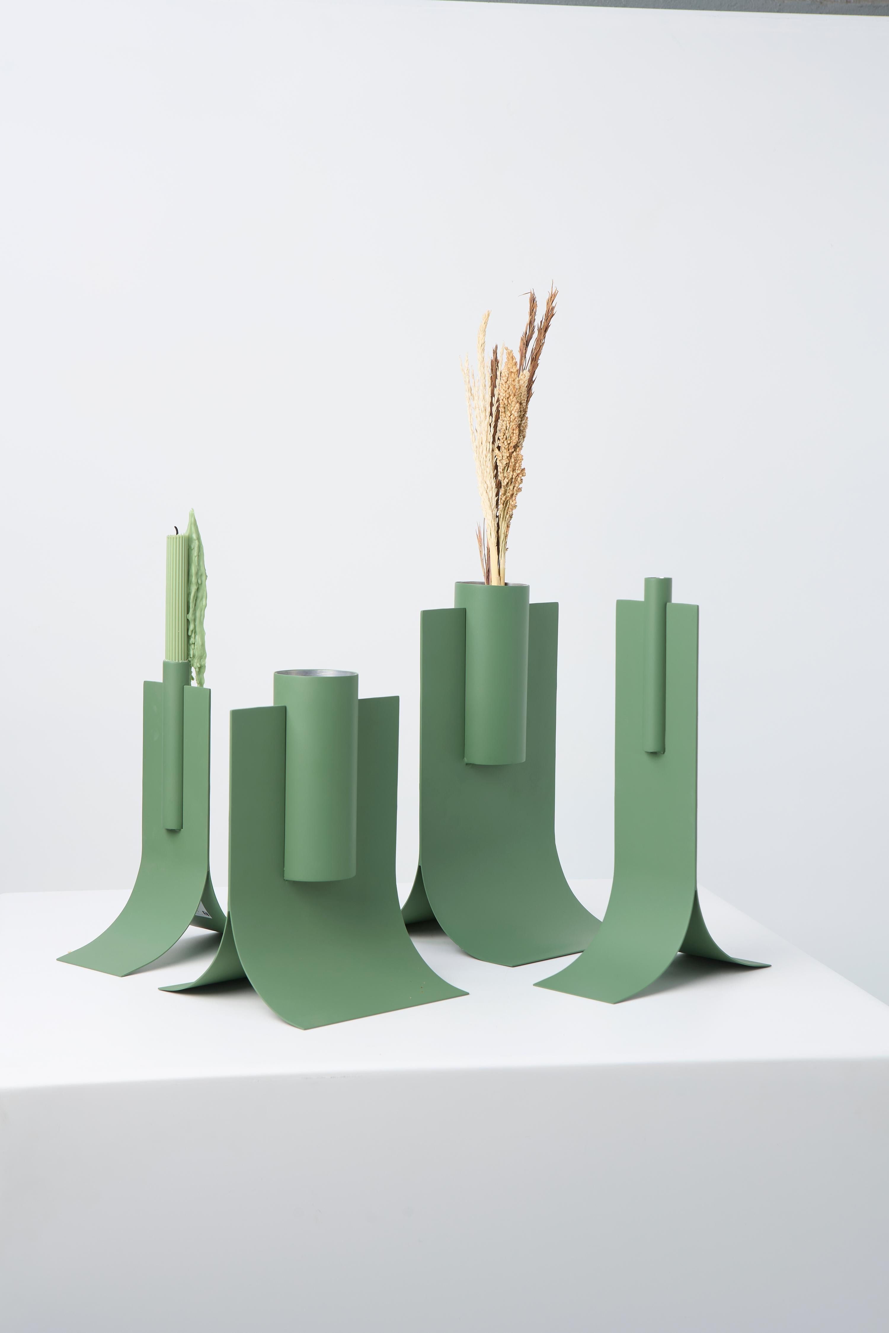 Minimalismo Collection'S, Set di vasi in acciaio N1 e N2 in vendita