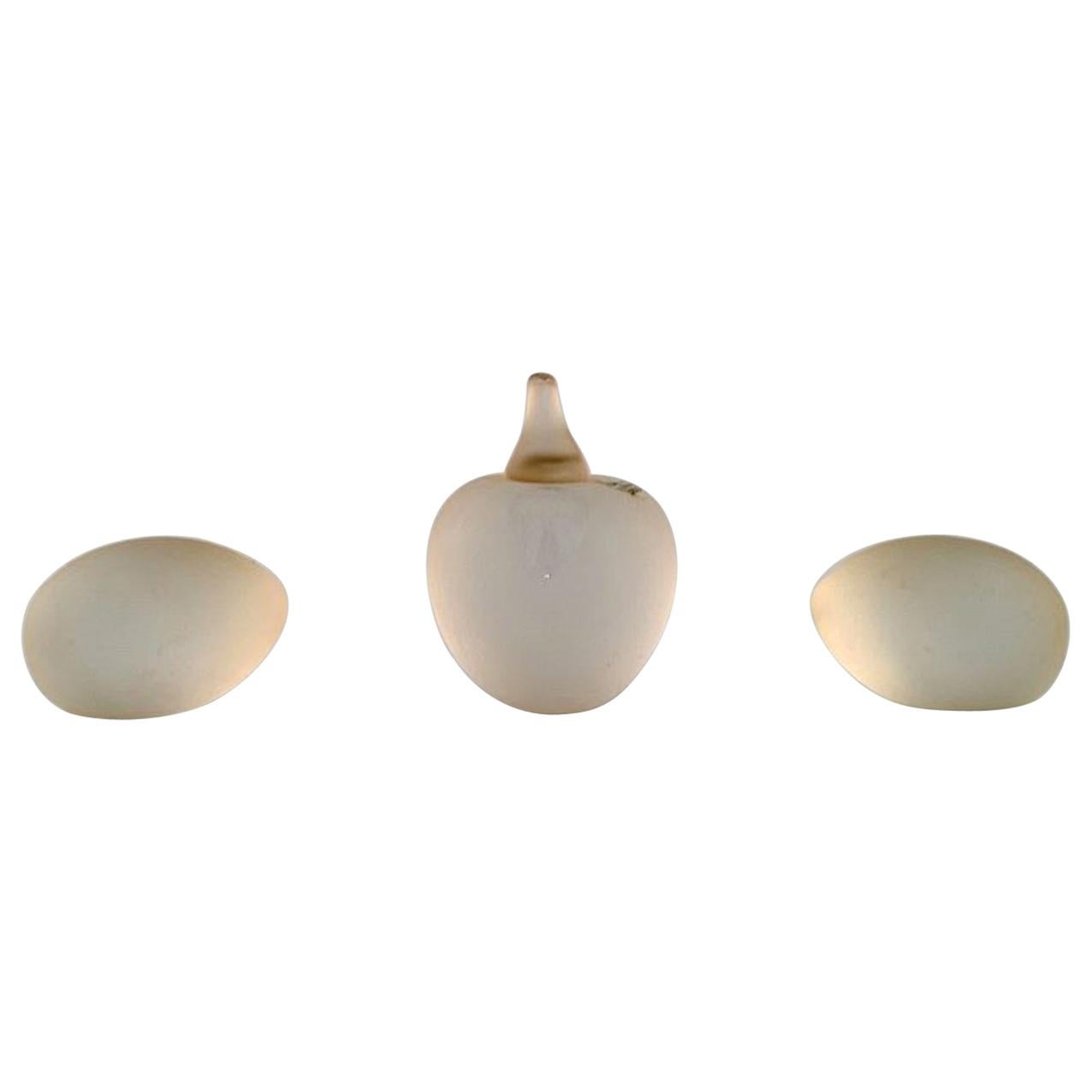 Råman Design:: Trois figures en verre d'art flou:: fin du 20e siècle en vente