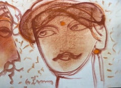 Untitled, Pastel & Ink on Paper, by Modern Indian Artist "In Stock"