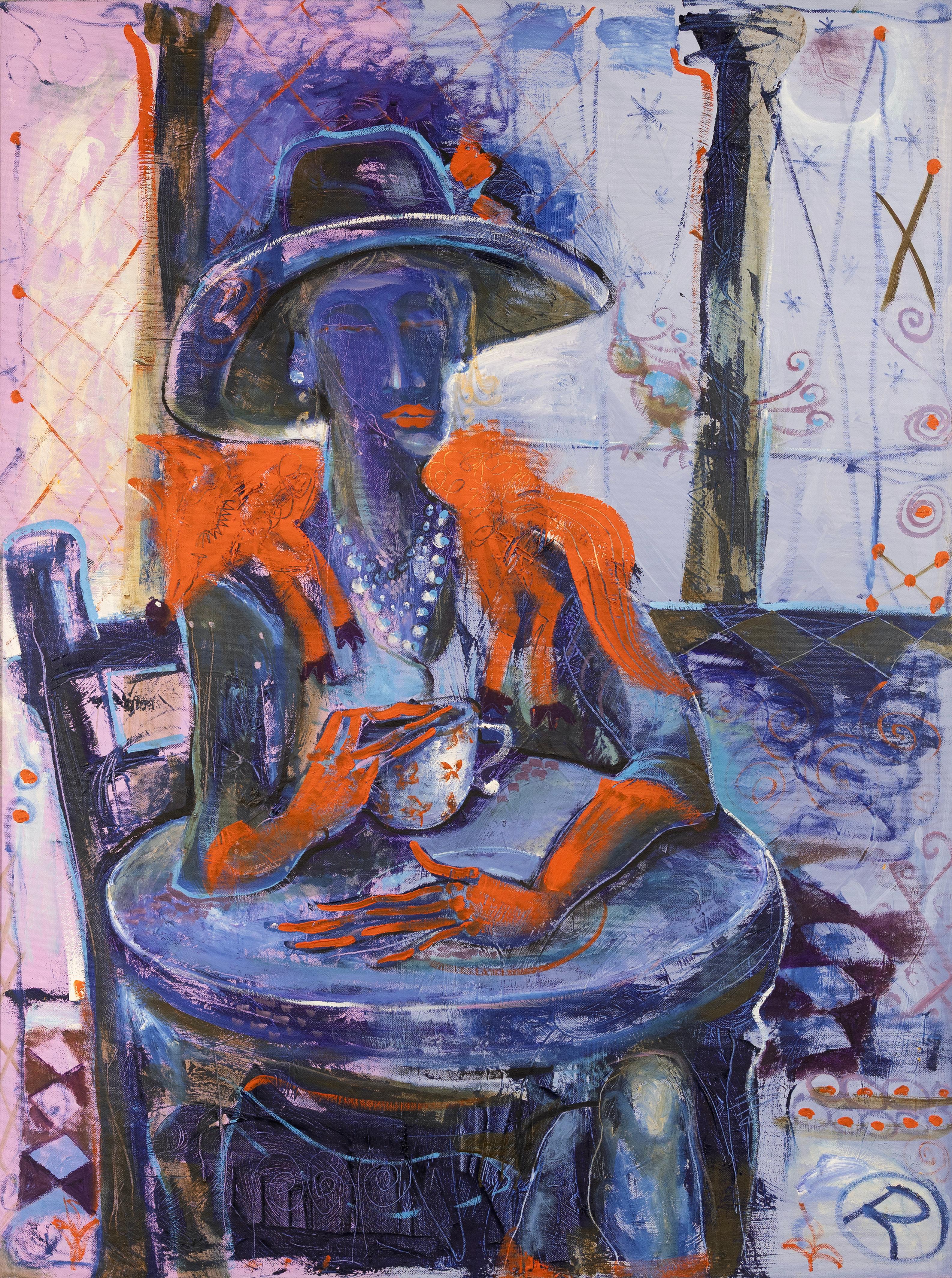 Georgian Contemporary Art by Ramaz Chantladze - Cold Weather in Paris