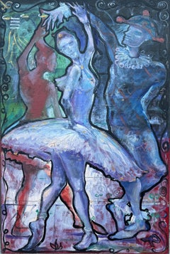 Georgian Contemporary Art by Ramaz Chantladze - Repetition, Series of Ballerinas