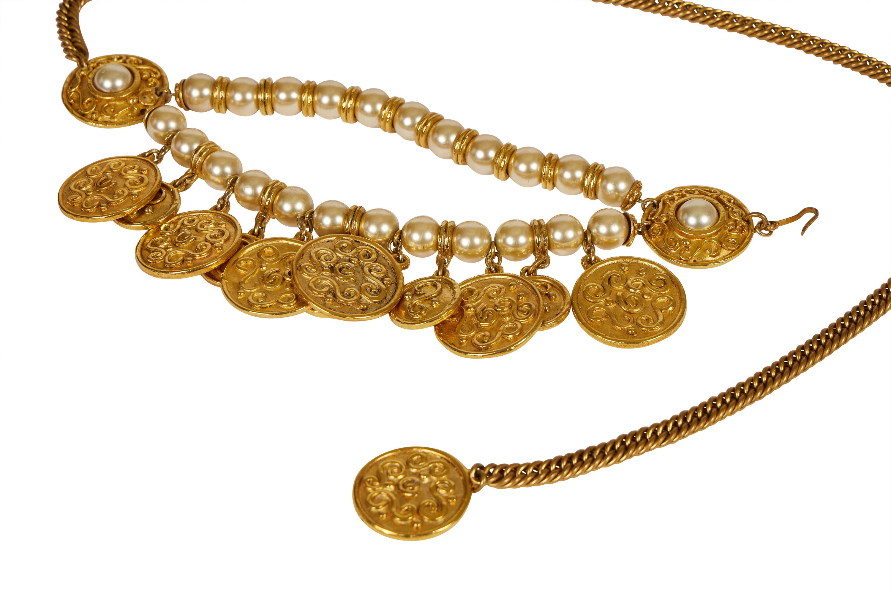 Rambaud Collier de perles à double rang en vente 2