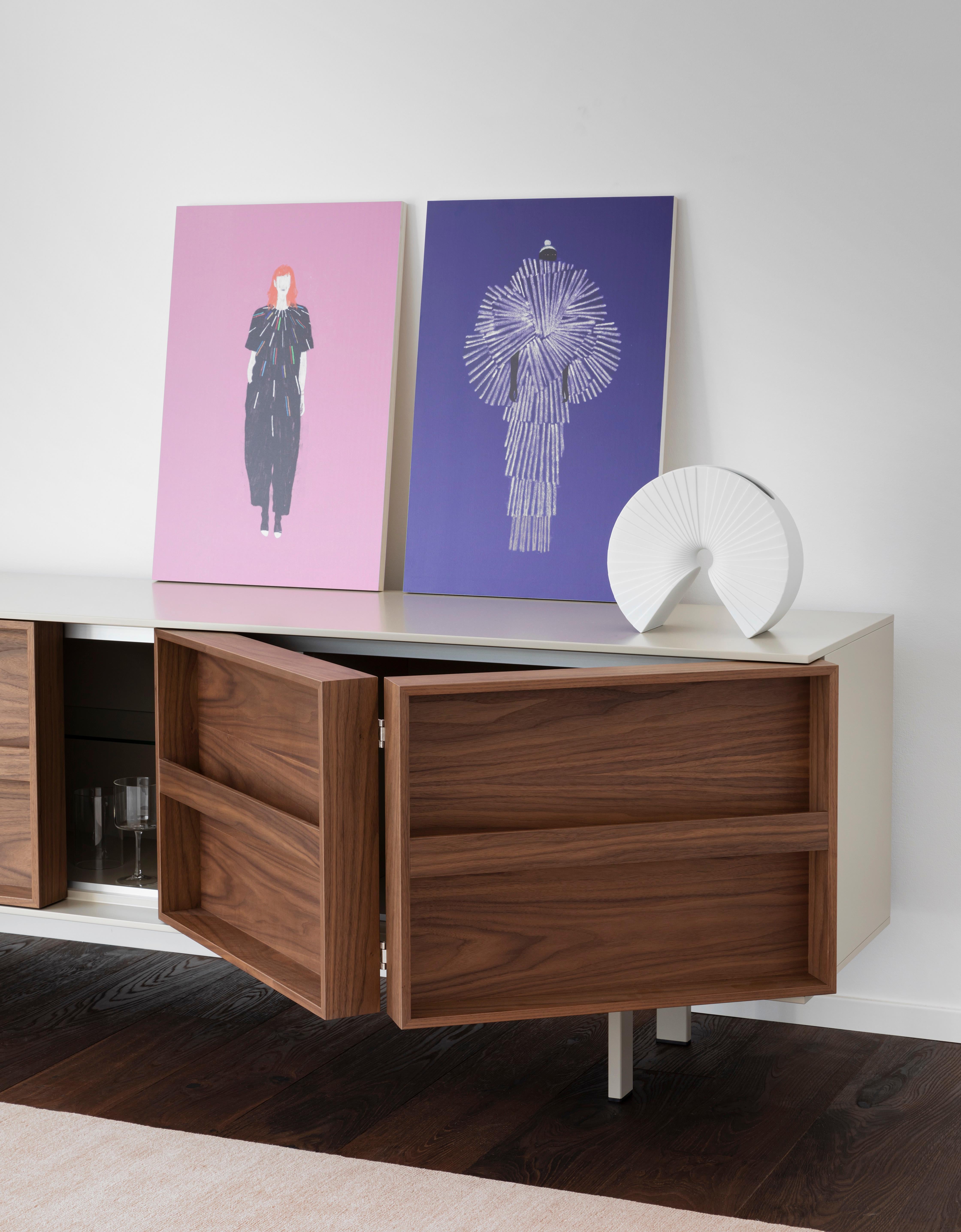 Ramblas Large Sideboard in Lacquered Intense Blue, by E-GGS 3