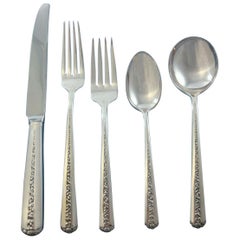 Rambler Rose by Towle Sterling Silver Flatware Set for 12 Service 65 Pieces