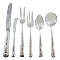 Rambler Rose by Towle Sterling Silver Flatware Set for 12 Service 75 Pieces