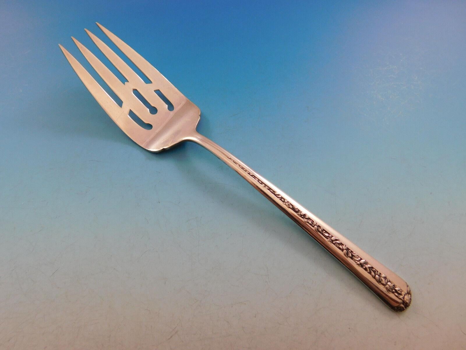 Argent sterling Ensemble de couverts en argent sterling pour 6 personnes 34 pièces Rambler Rose par Towle en vente