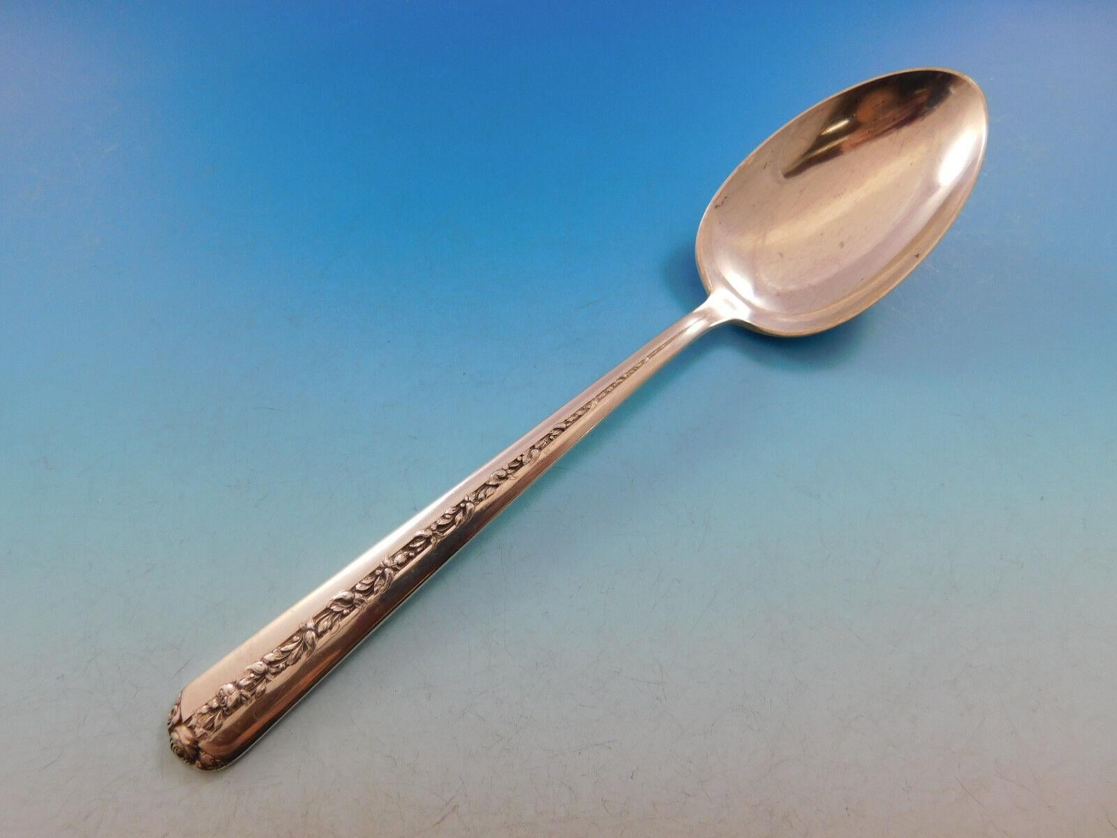 Ensemble de couverts en argent sterling pour 6 personnes 34 pièces Rambler Rose par Towle en vente 1
