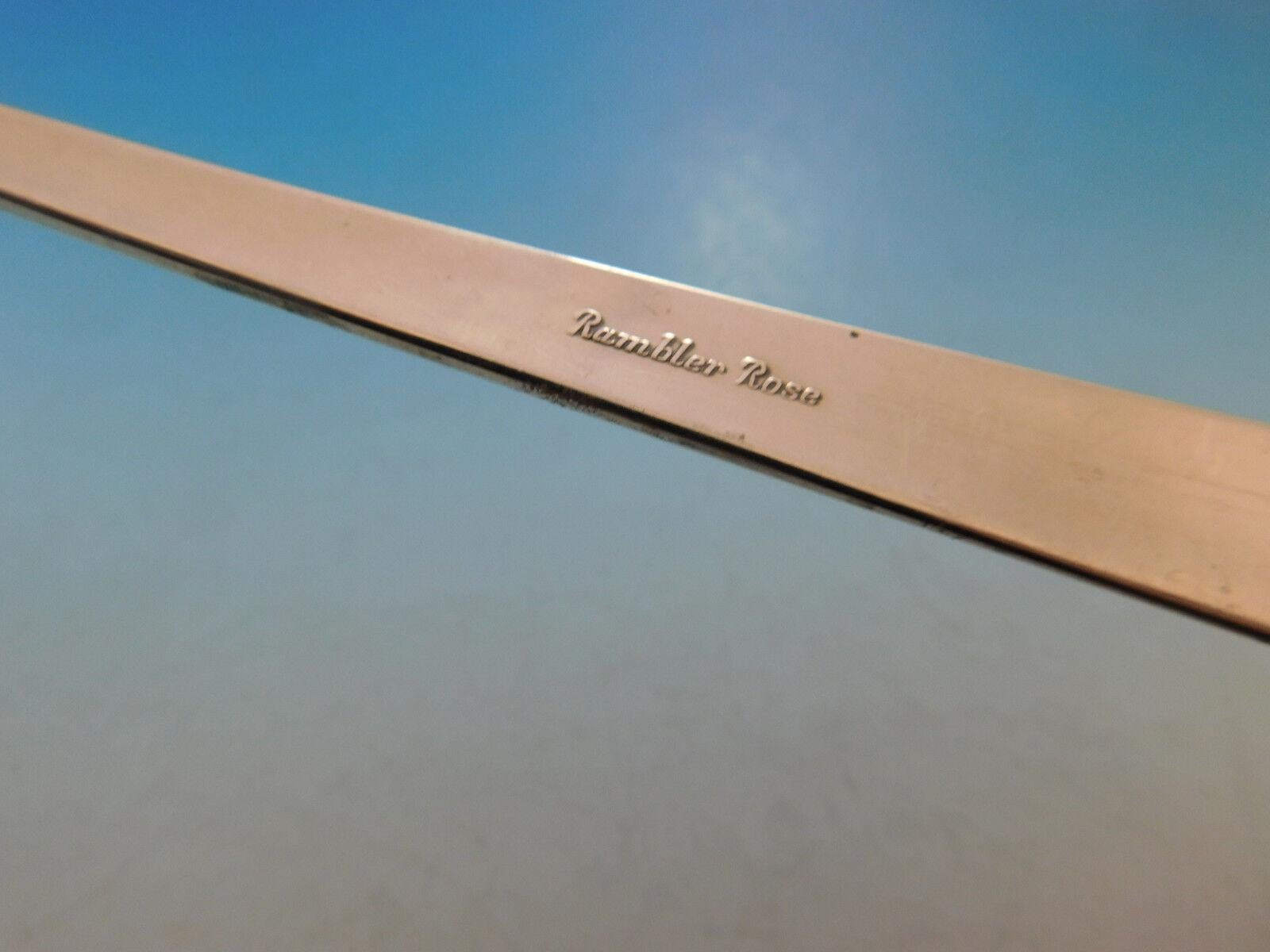 Ensemble de couverts en argent sterling pour 6 personnes 34 pièces Rambler Rose par Towle en vente 2