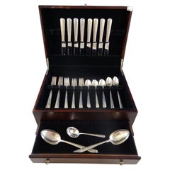 Juego de Cubiertos de Plata de Ley Rambler Rose by Towle Para 8 Servicio 43 Piezas