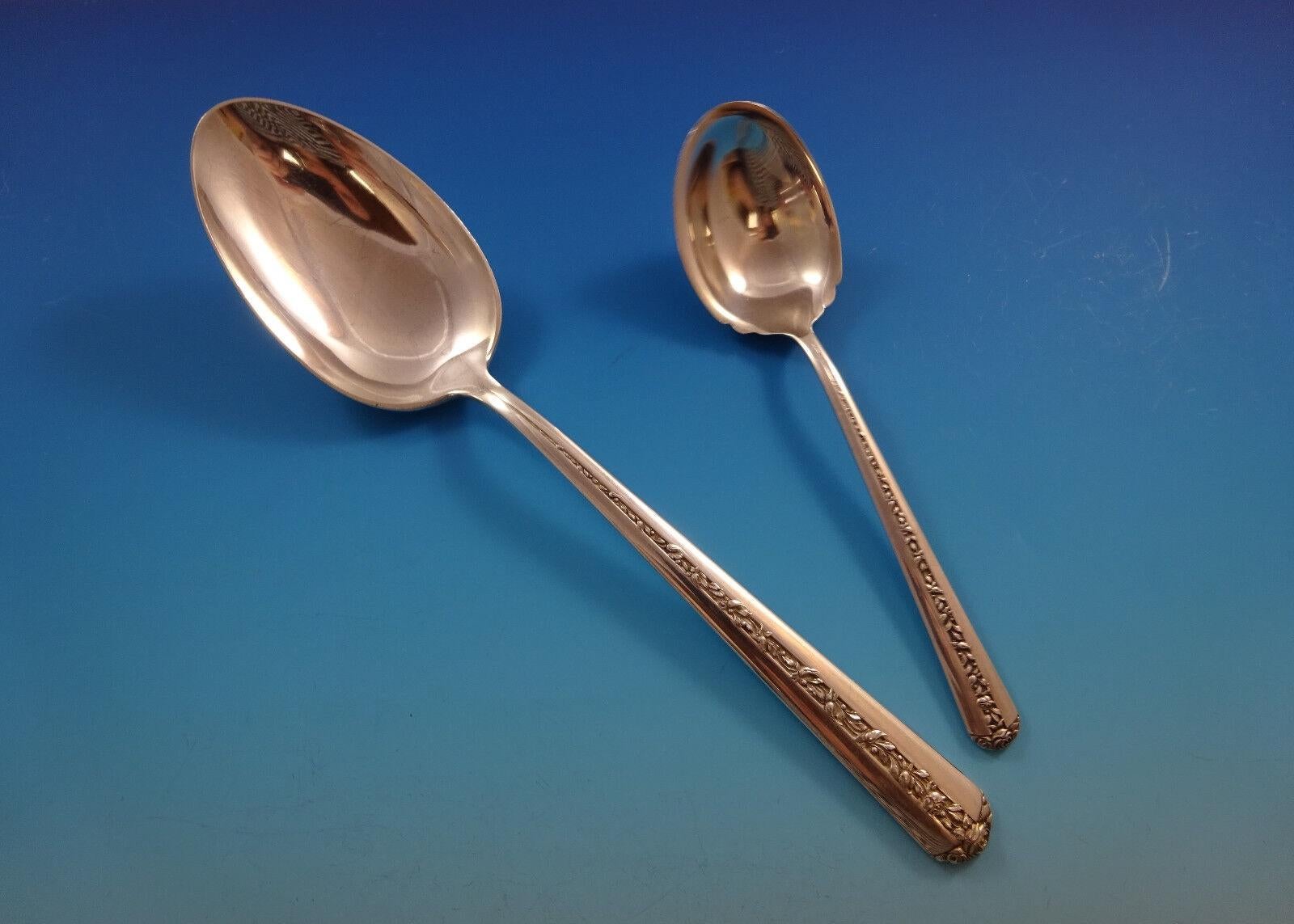 Juego de Cubiertos de Plata de Ley Rambler Rose by Towle Para 8 Servicio 52 Piezas Plata esterlina en venta