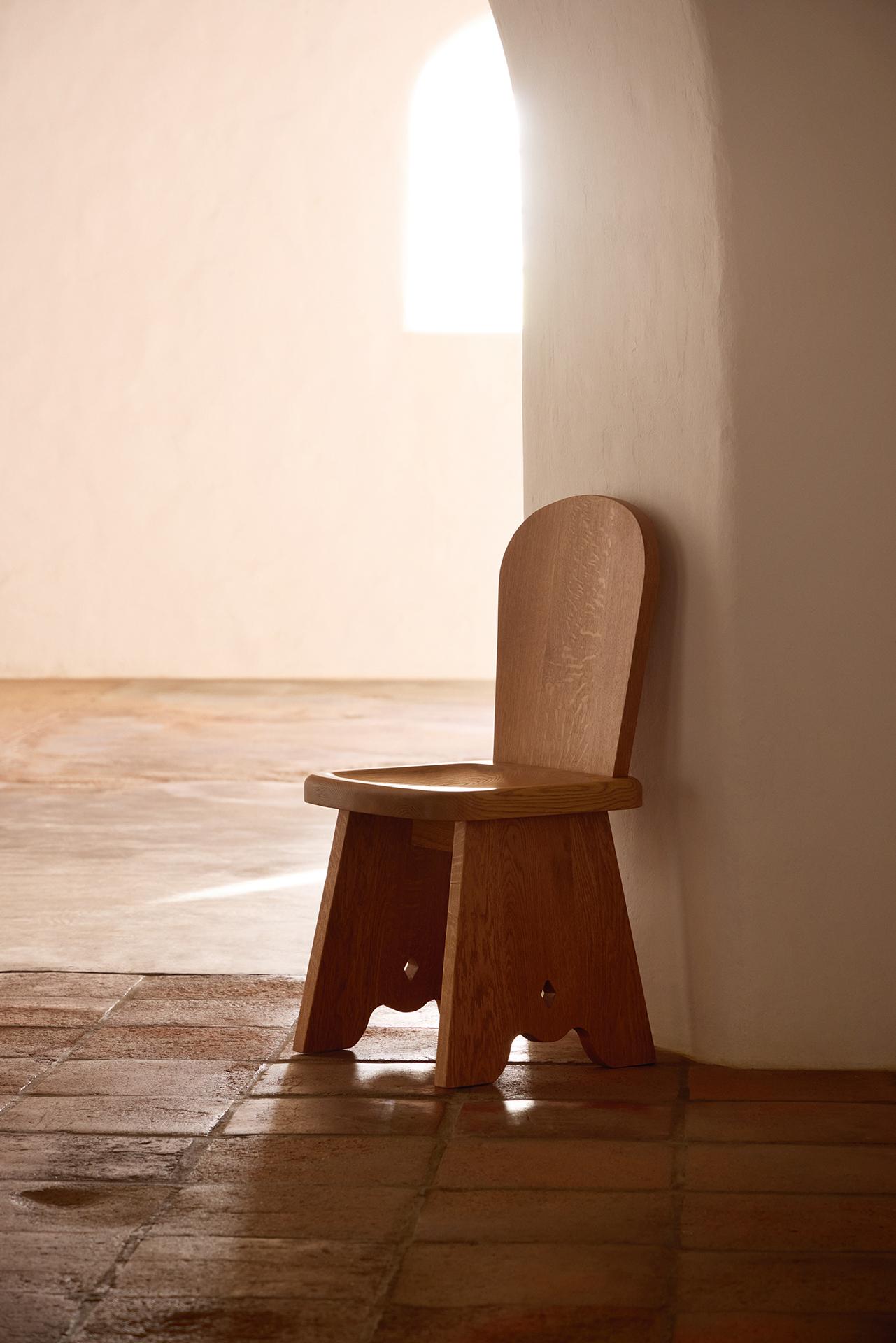 Rambling Chair in Honey French Oak Wood by Yaniv Chen for Lemon In New Condition For Sale In Amsterdam, NL