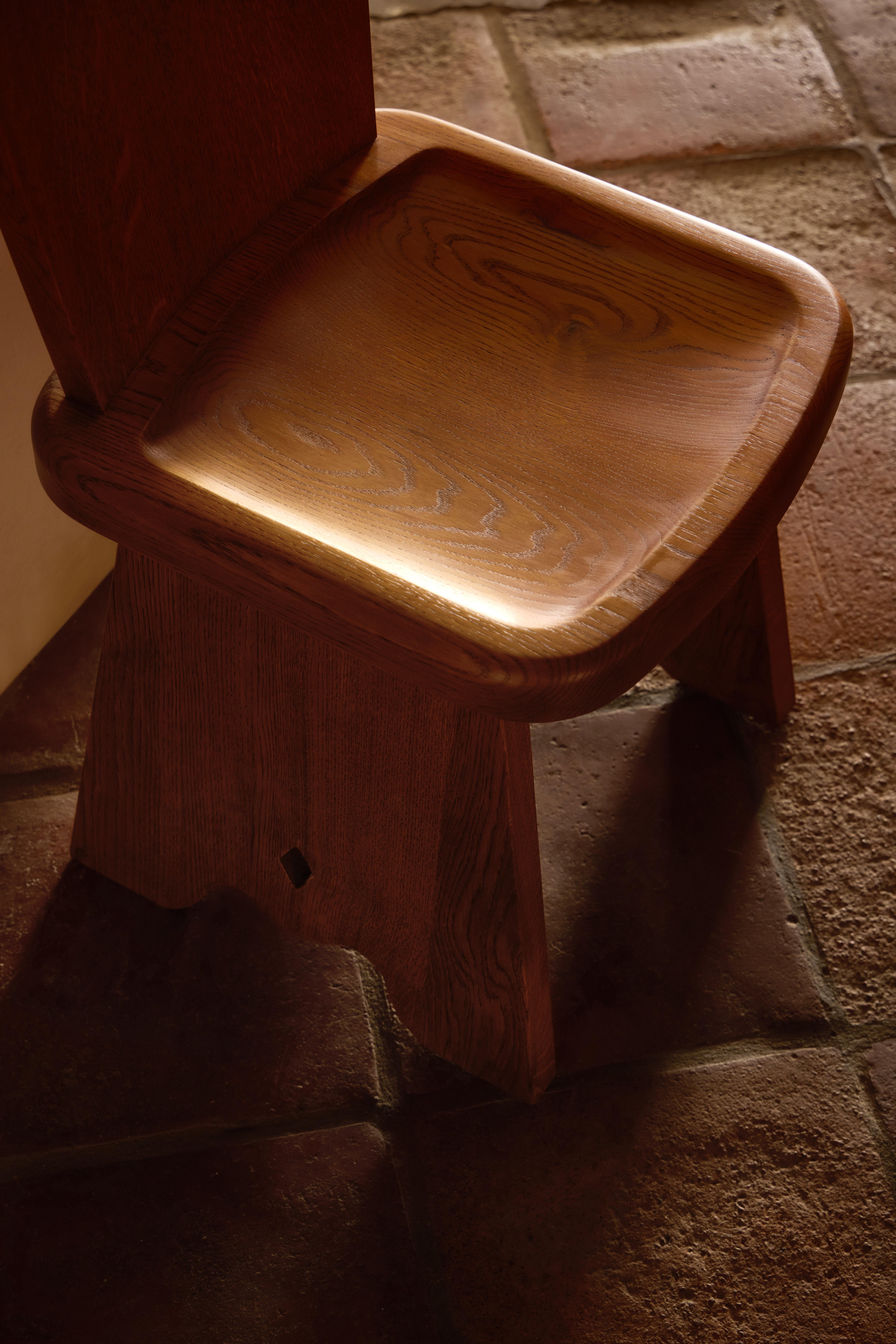 Rambling Stuhl aus Honey French Oak Wood von Yaniv Chen für Lemon (Eichenholz) im Angebot
