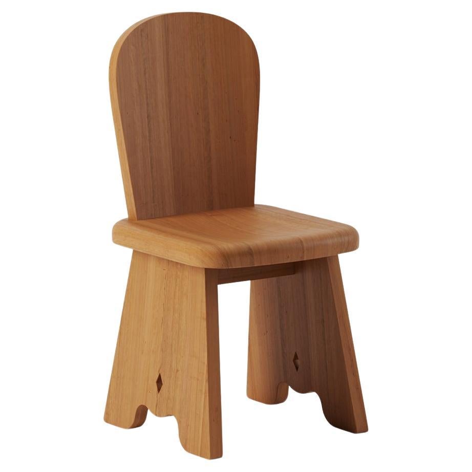 Rambling Chair in Honey French Oak Wood by Yaniv Chen for Lemon For Sale