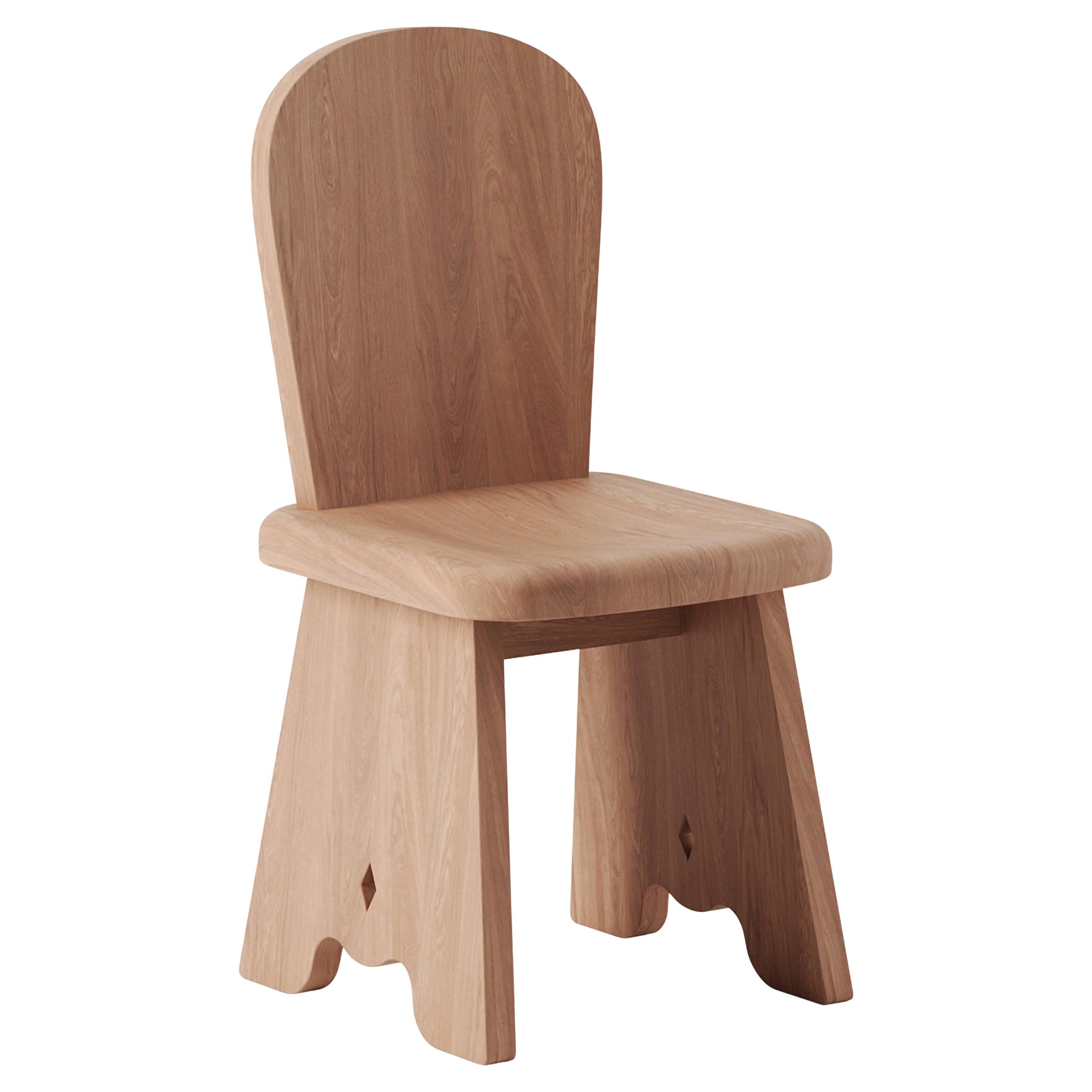 Rambling Chair in Natural French Oak Wood by Yaniv Chen for Lemon