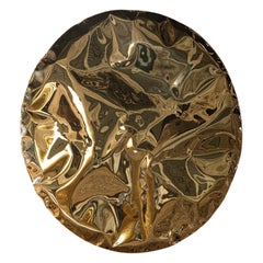 Scultura da parete in oro Ramé di NITUSH AROOSH