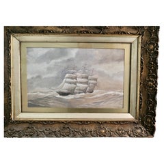 ramed and Glazed Watercolour of the Cutty Sark by G.S.Campbel