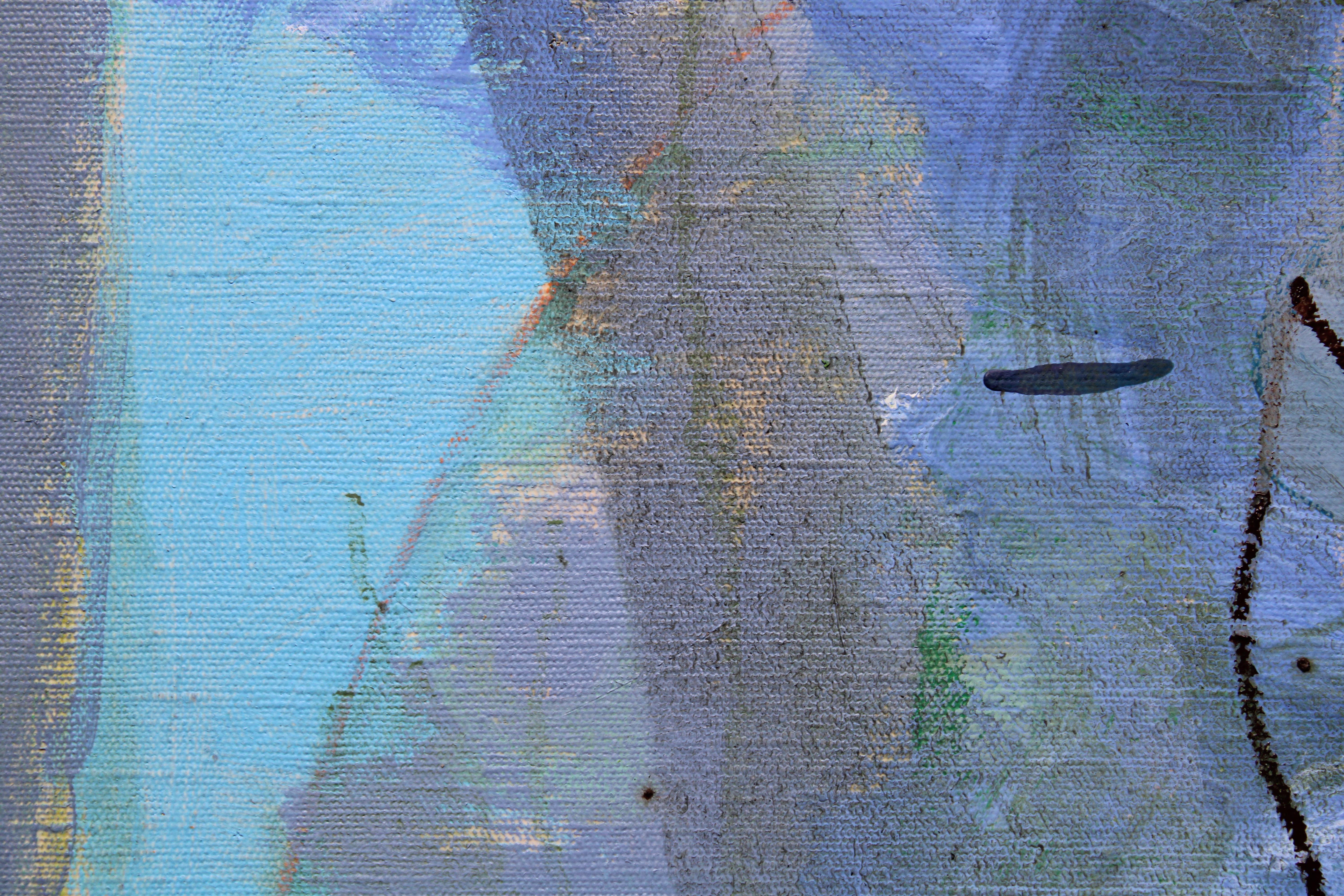 Le miracle du vert  2021, toile, acrylique, huile, 101 x99 cm 12