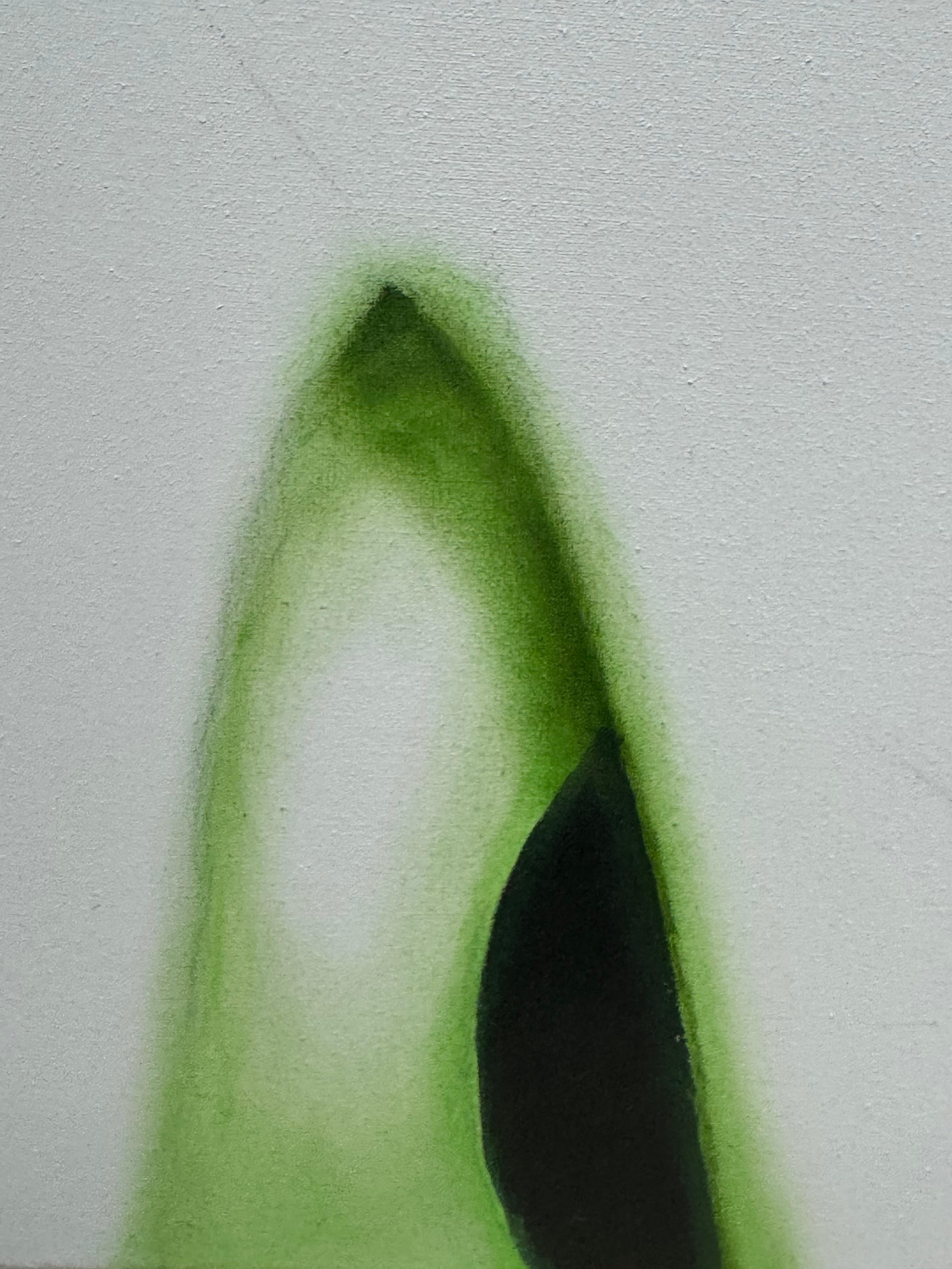 Oil Nude Painting by Emerging Contemporary Artist - Green Body For Sale 1