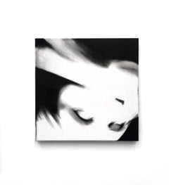 Pintura al óleo figurativa fotorrealista a pequeña escala de un artista contemporáneo