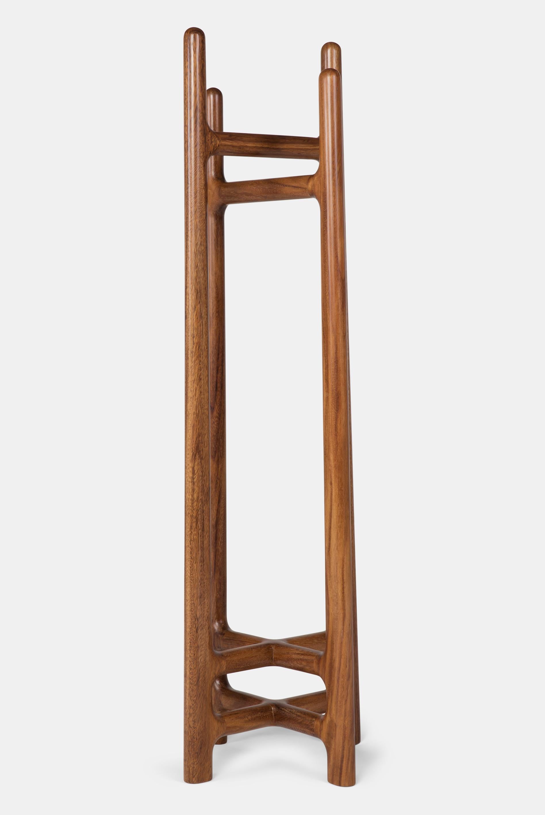 Central American Ramiro Huanacaxtle Coat Rack For Sale